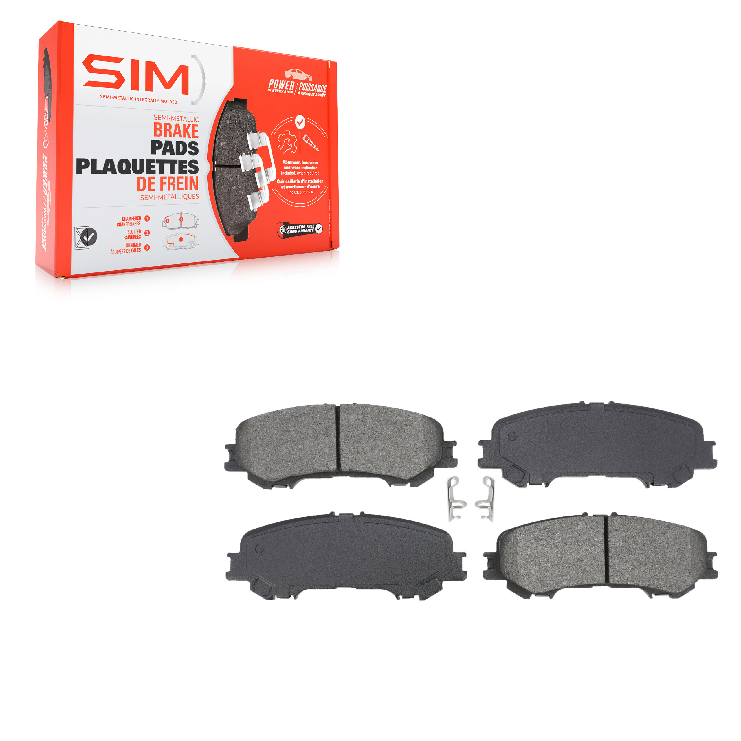 SIM - SIM-2032 - Semi-Metallic Brake Pads