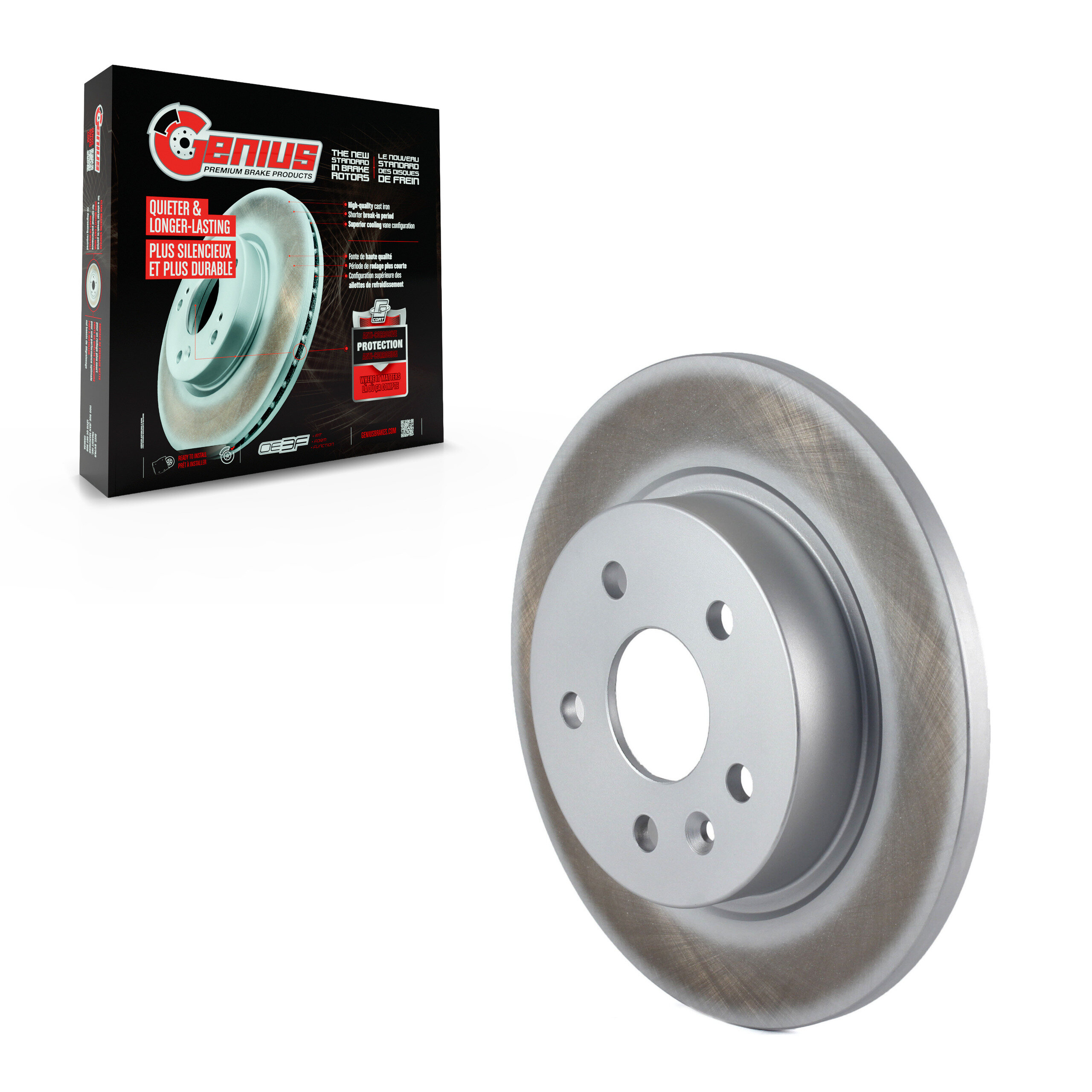 GENIUS - GCR-580769 - Coated Disc Brake Rotor