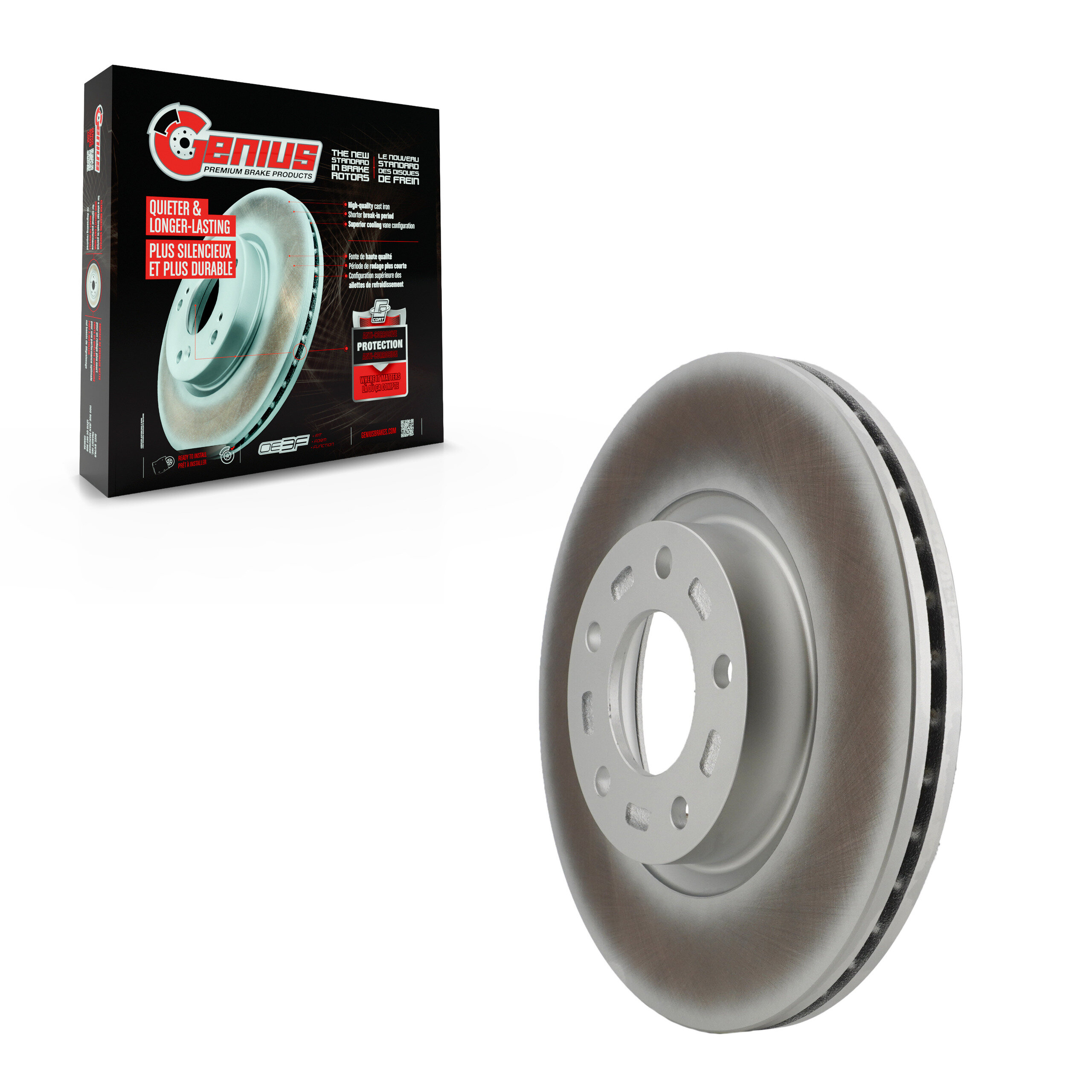 GENIUS - GCR-980283 - Coated Disc Brake Rotor