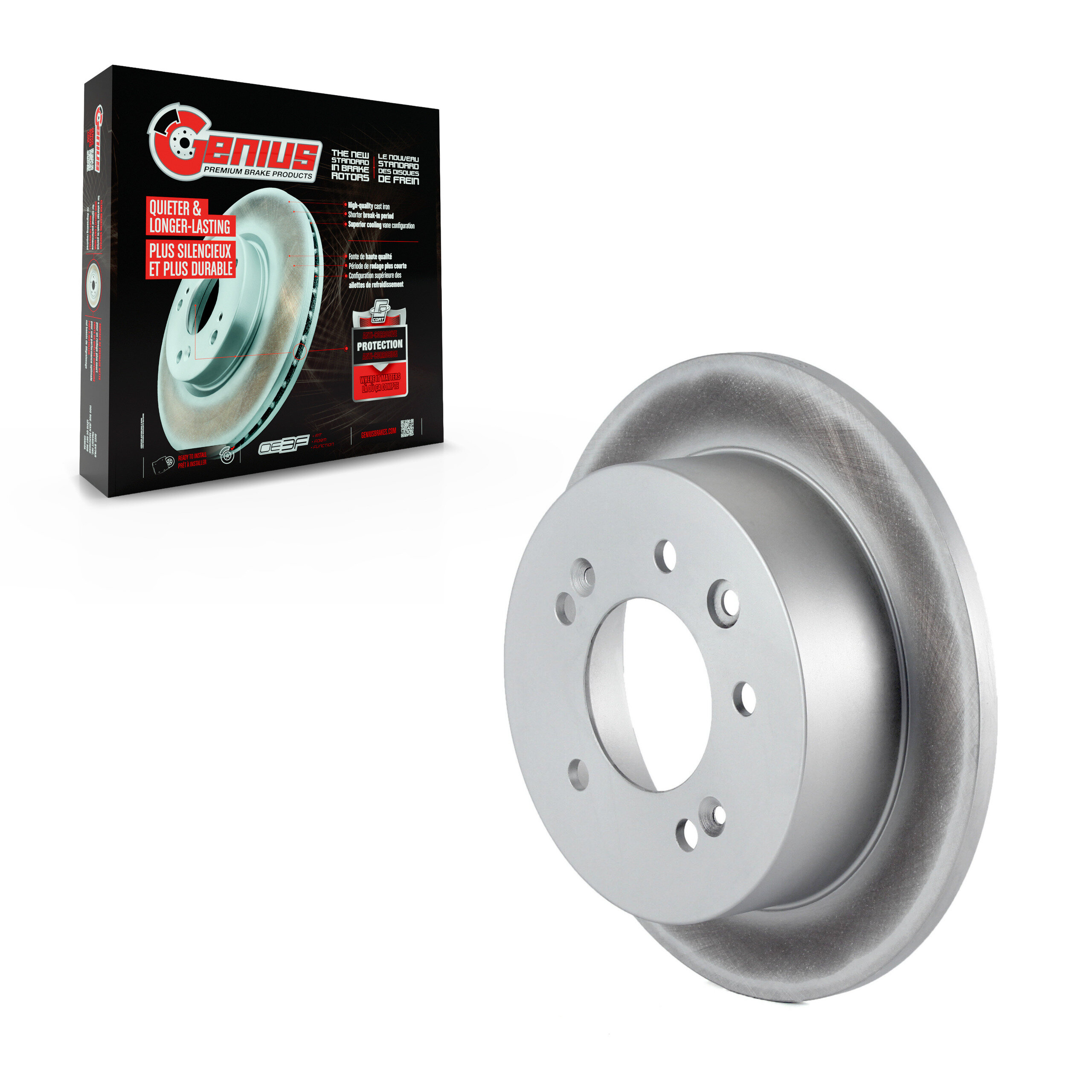 GENIUS - GCR-980498 - Coated Disc Brake Rotor