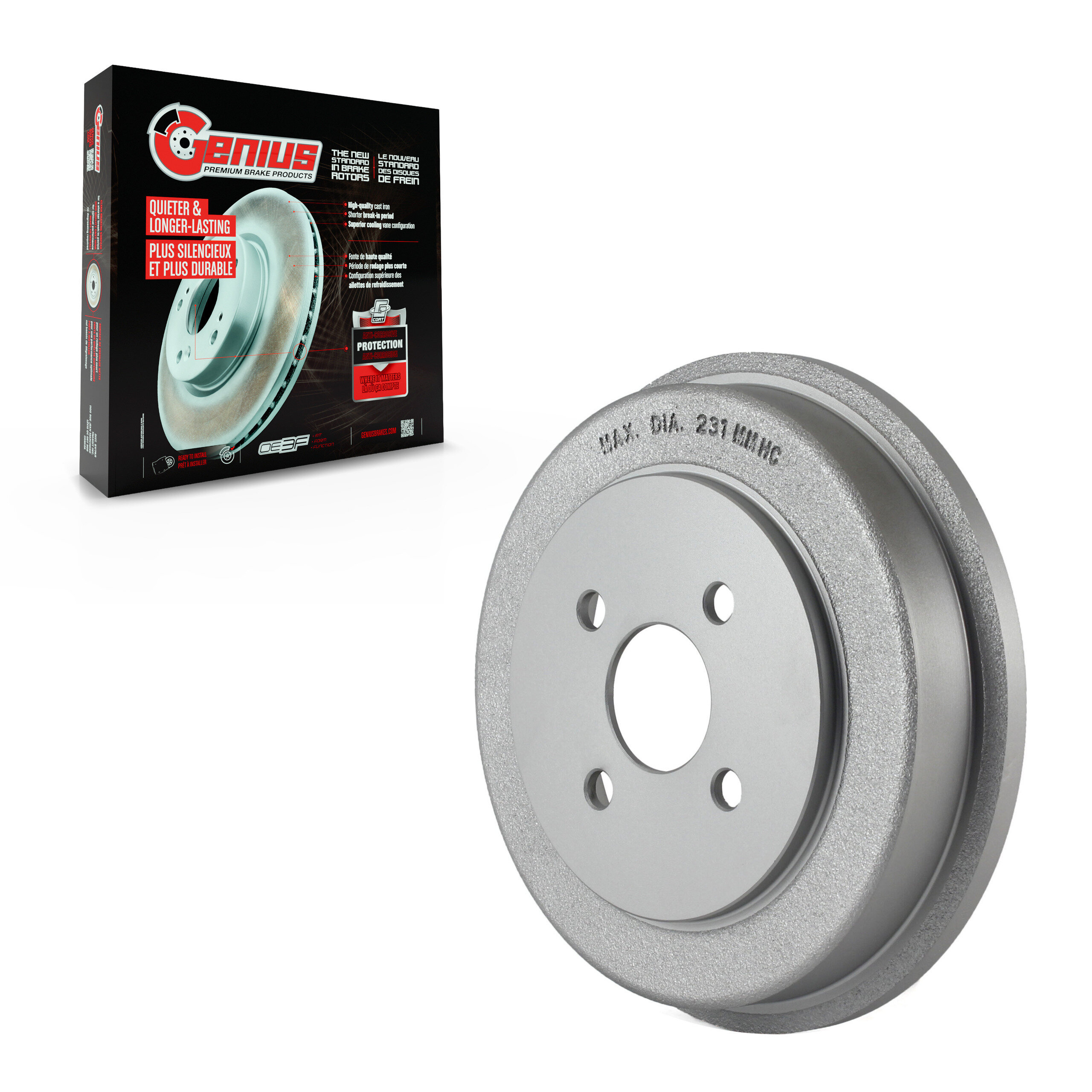 GENIUS - GCR-9749 - Brake Drum