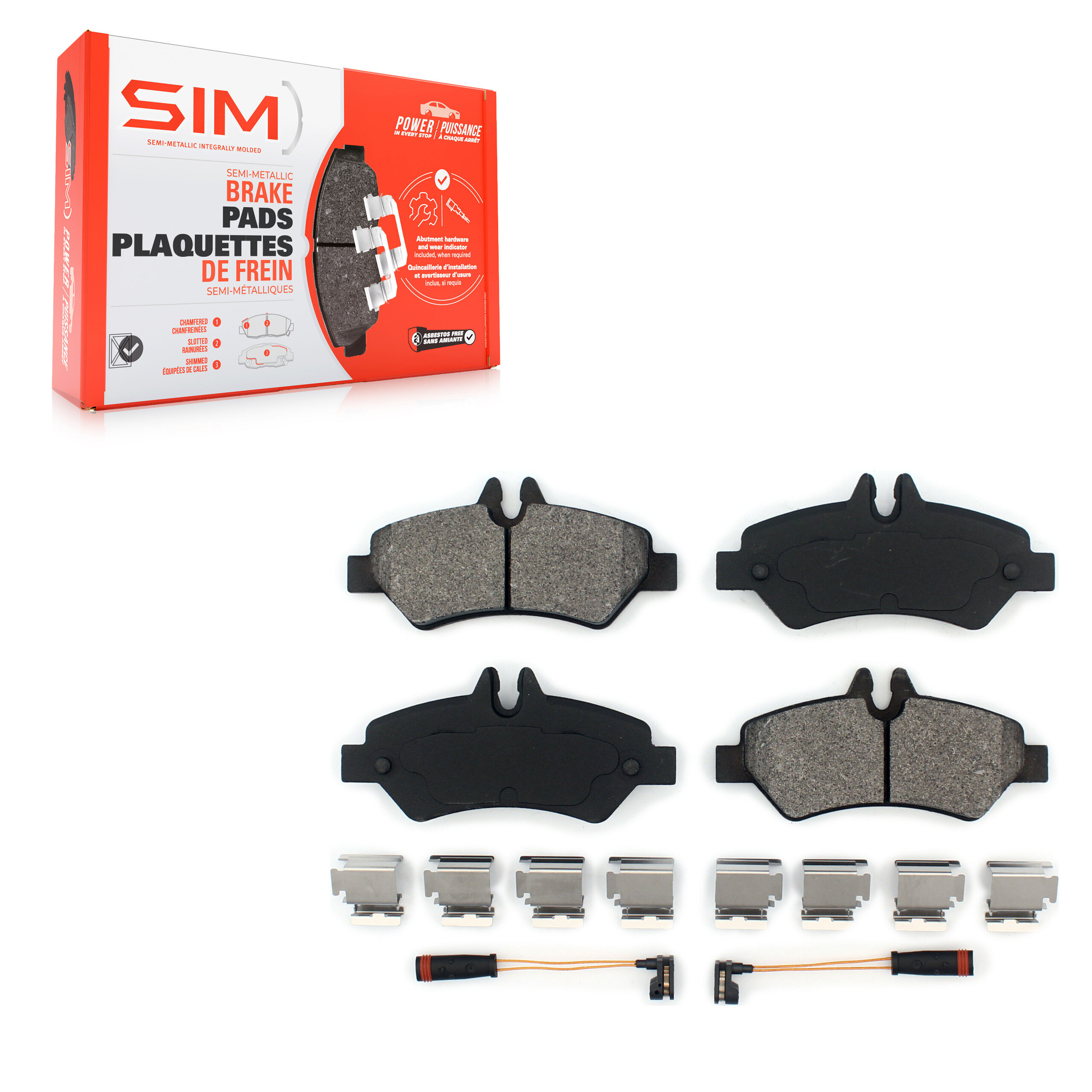 SIM - SIM-1317A - Semi-Metallic Brake Pads