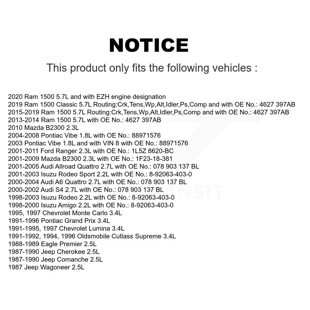 Bando - BAN-6PK1855 - Accessory Drive Belt