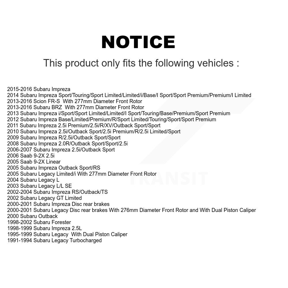 GENIUS - GCR-96658 - Coated Disc Brake Rotor