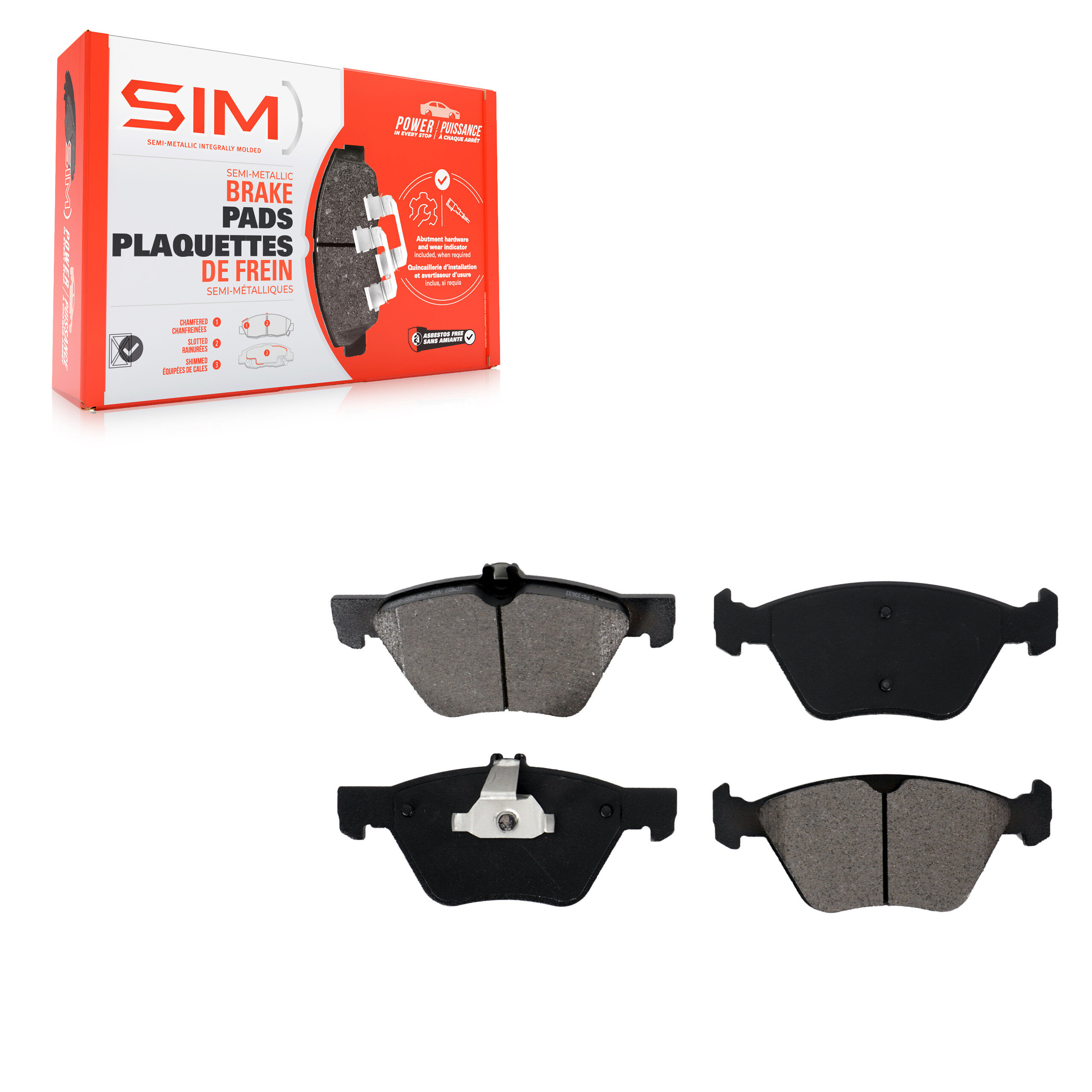 SIM - SIM-853 - Semi-Metallic Brake Pads