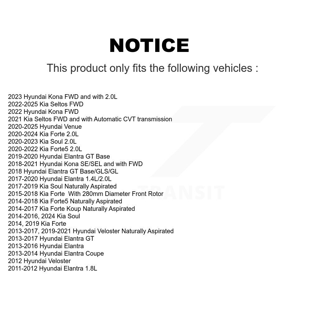 GENIUS - GCR-980897 - Coated Disc Brake Rotor