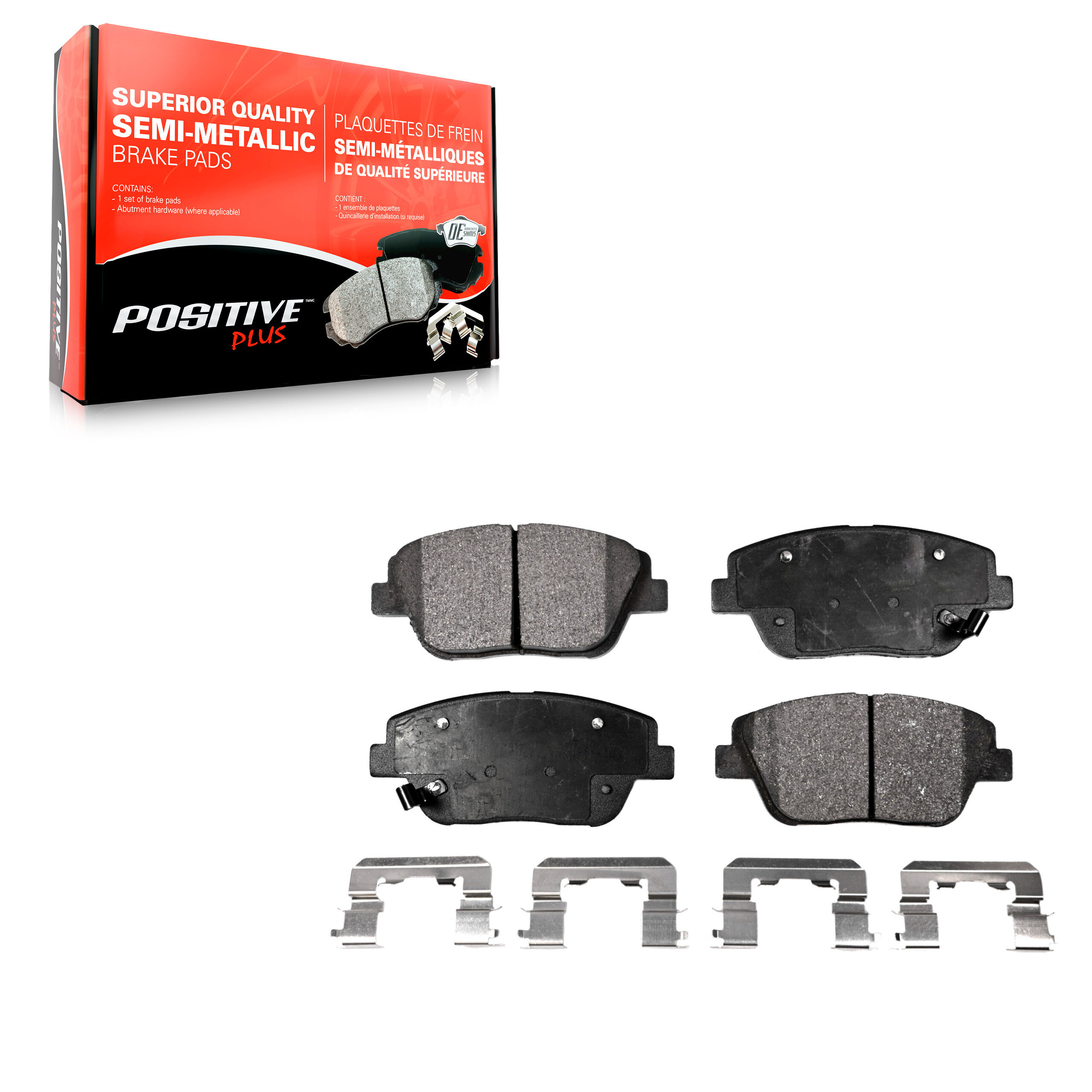 Positive Plus - PPF-D1444 - Semi-Metallic Brake Pads