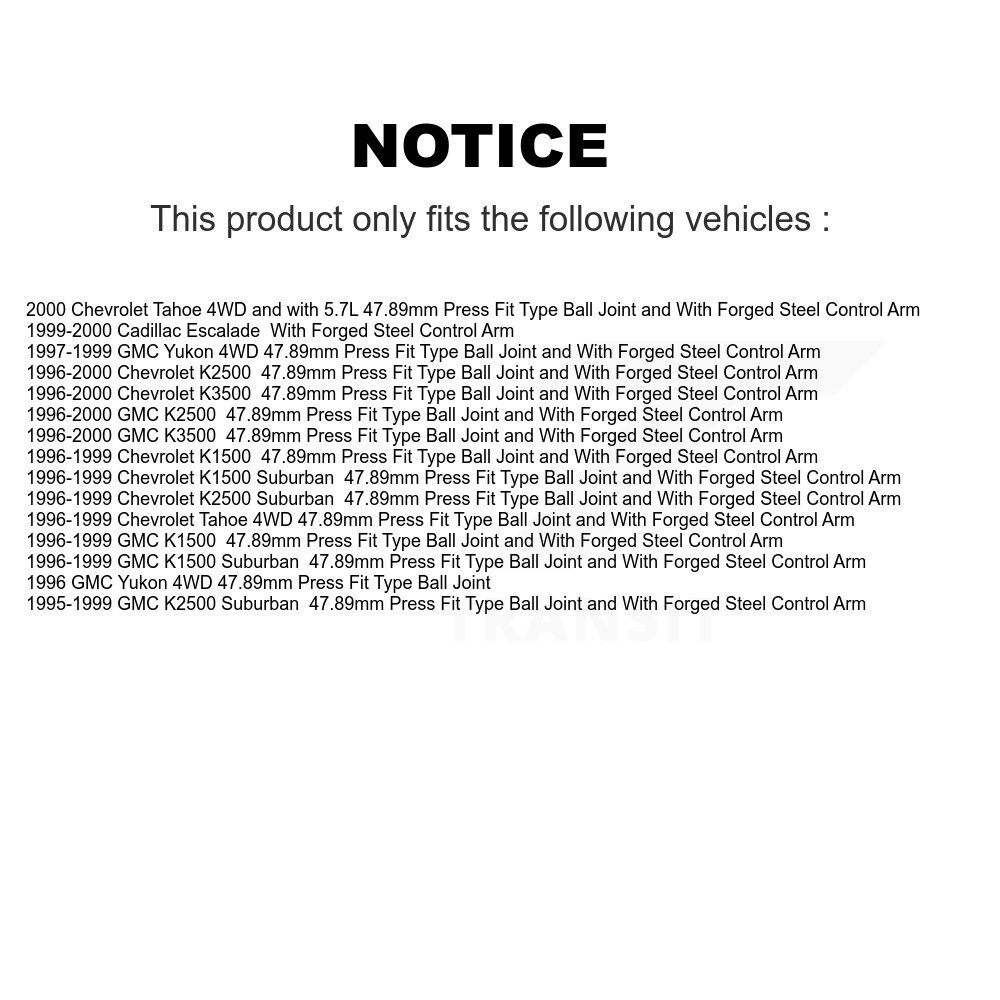 TOR - TOR-K6509 - Suspension Ball Joint