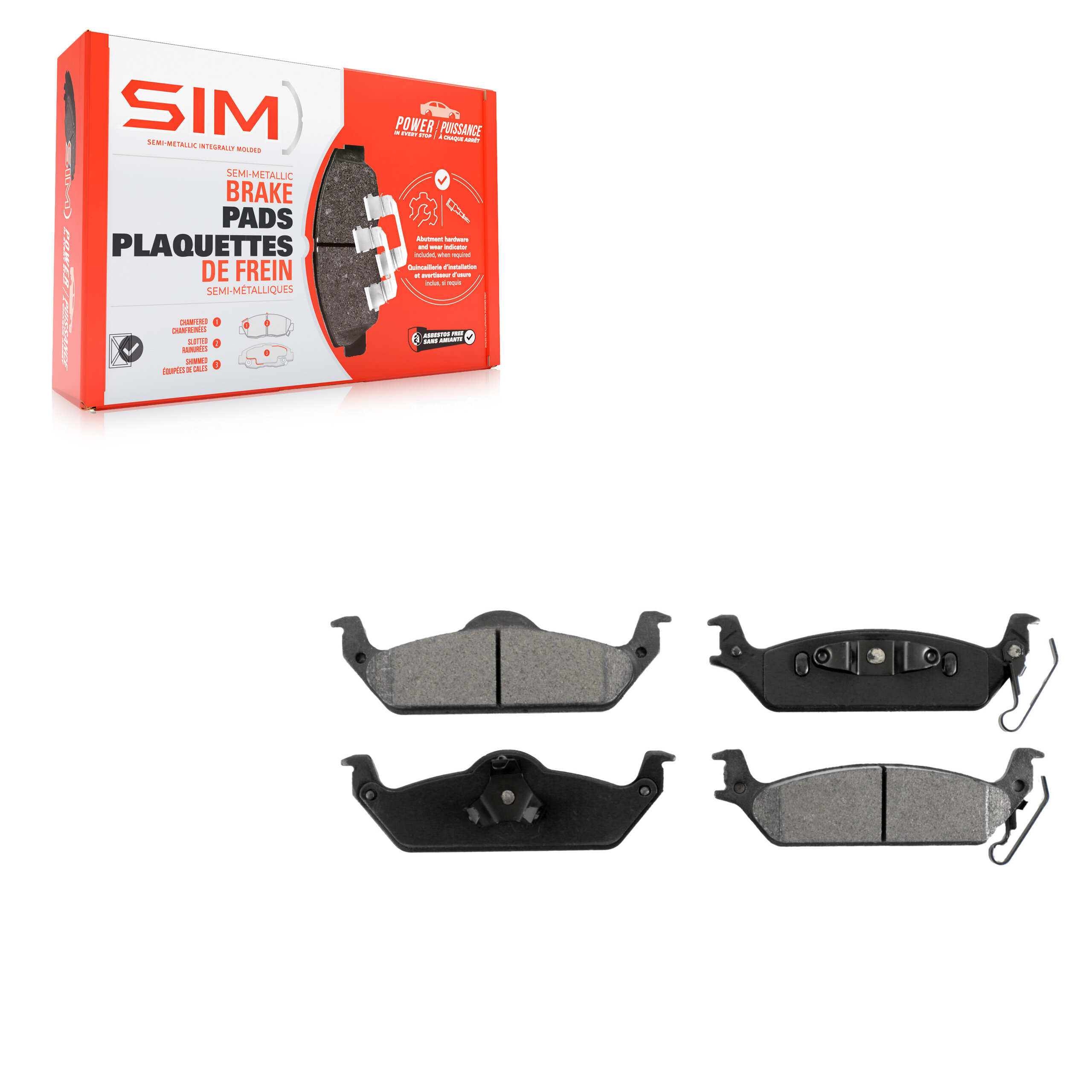 Semi-Metallic Brake Pads
