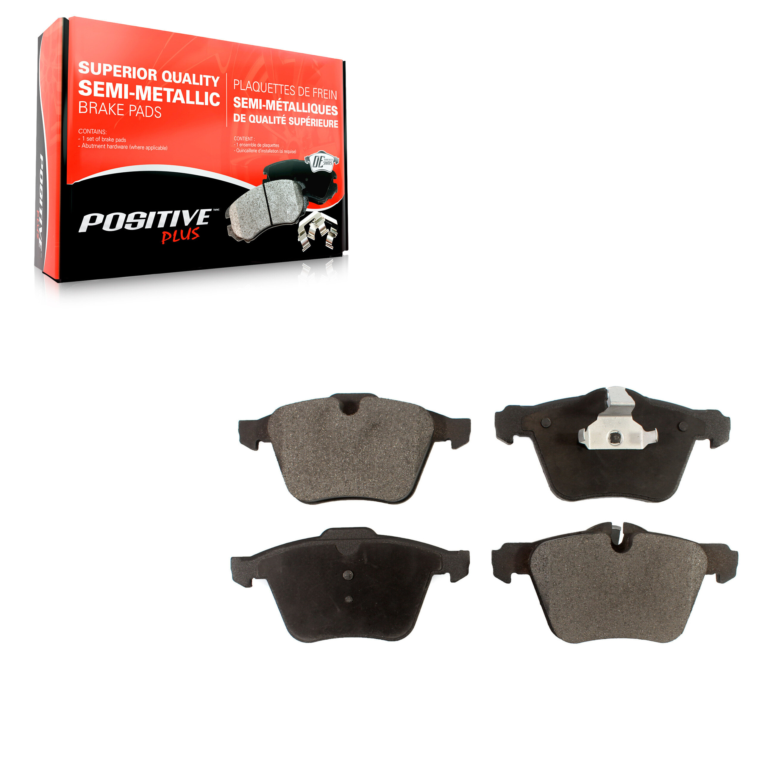 Positive Plus - PPF-D1240 - Semi-Metallic Brake Pads