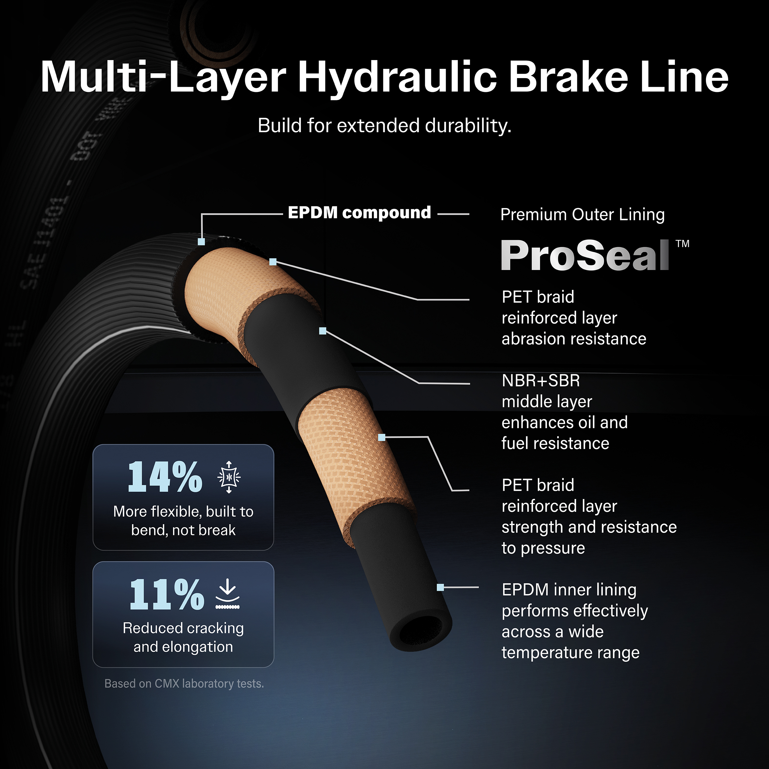 CMX - 12-H621700 - Brake Hydraulic Hose