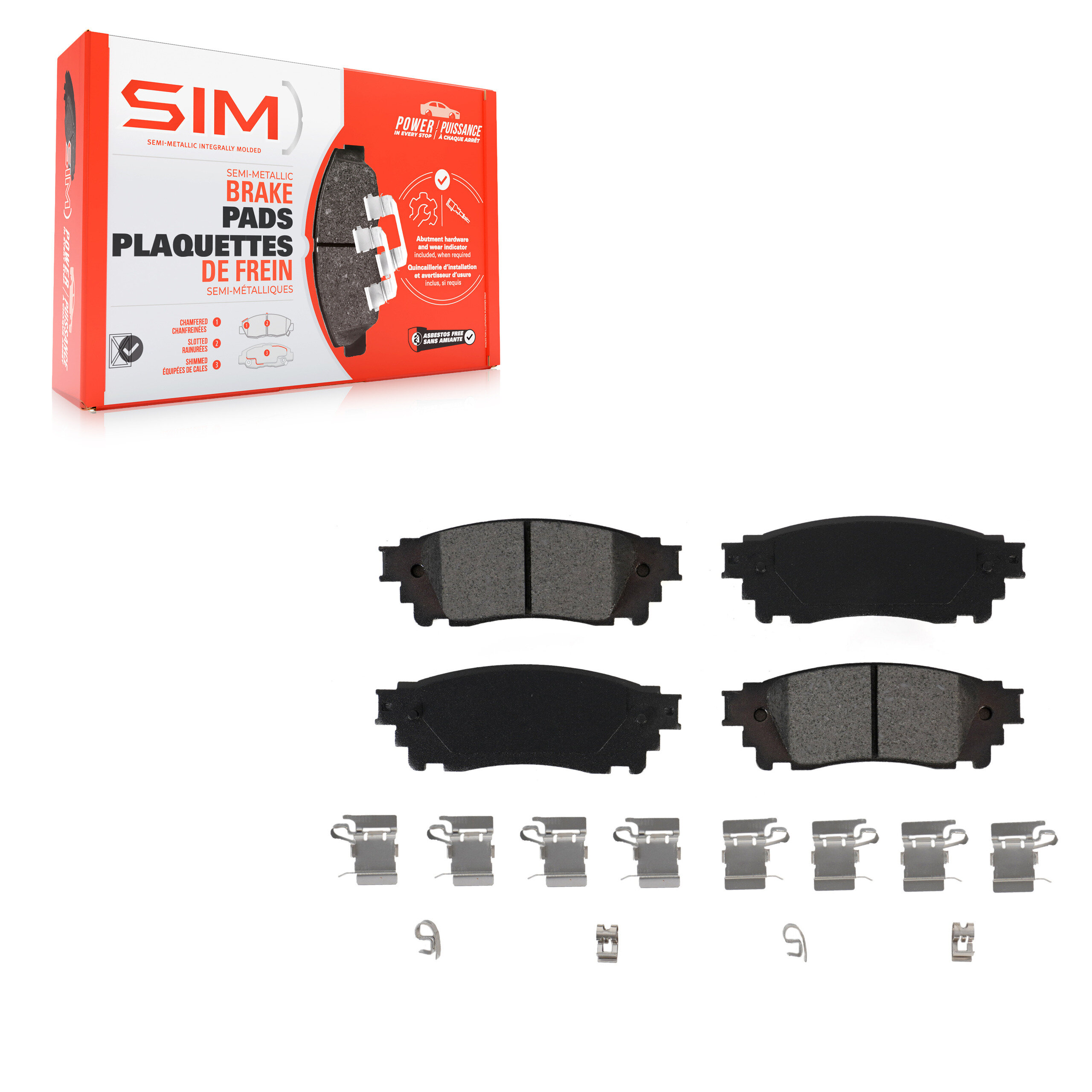 Semi-Metallic Brake Pads