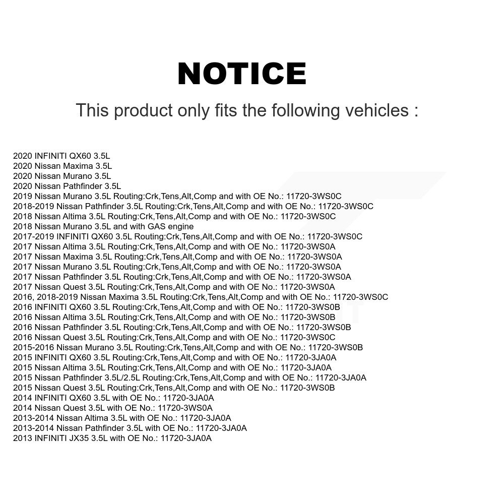 Bando - BAN-7PK1035A - Accessory Drive Belt