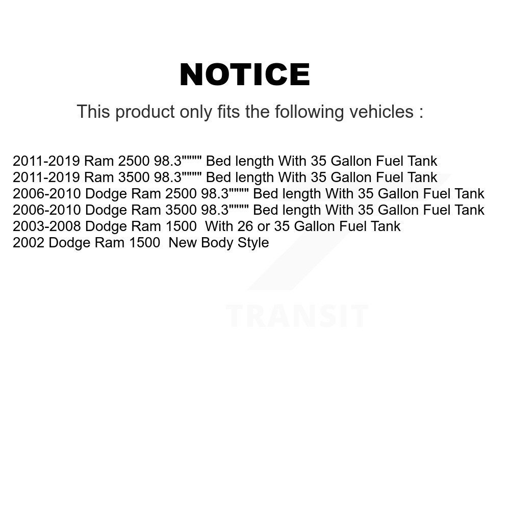 Agility Autoparts - AGY-01110296 - Fuel Tank Strap