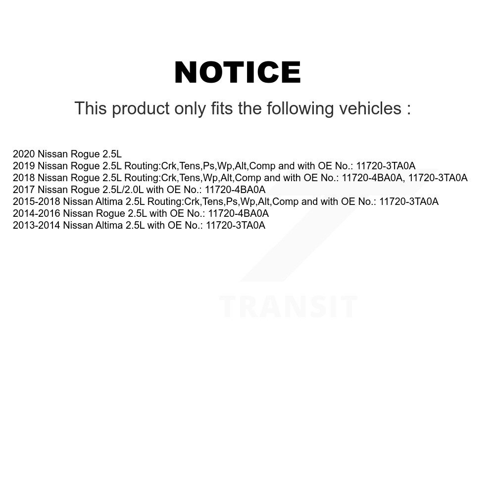 Bando - BAN-6PK1429A - Accessory Drive Belt