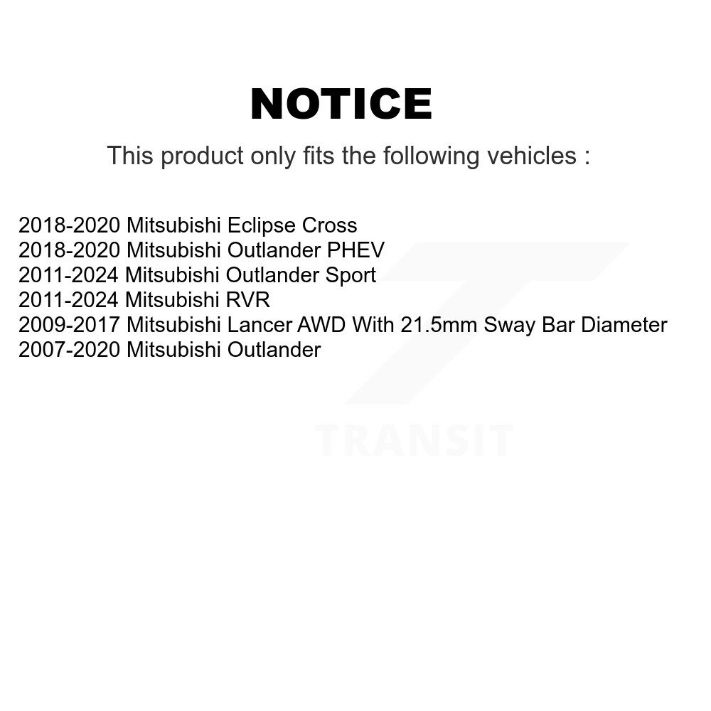 TOR - TOR-TC1003 - Suspension Stabilizer Bar Bushing Kit