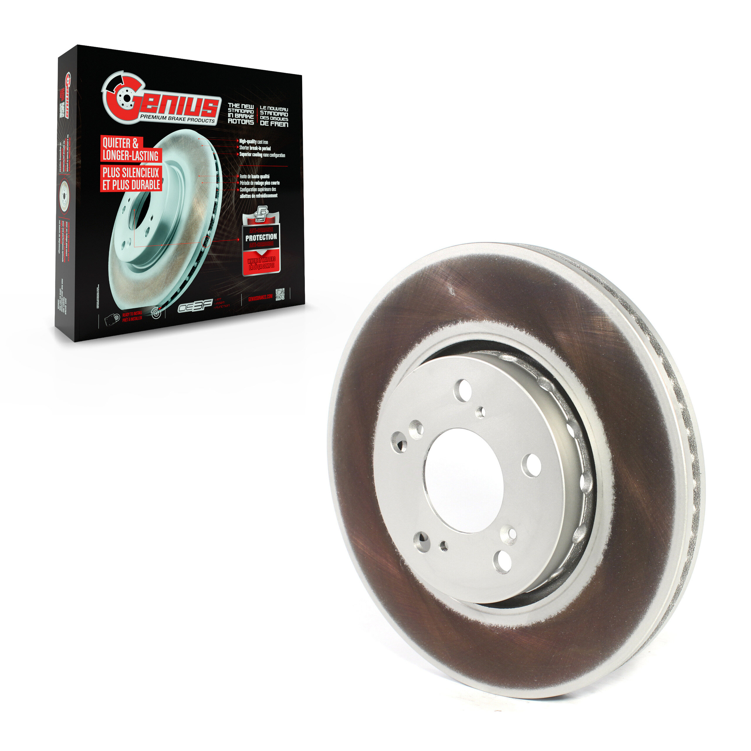 GENIUS - GCR-981019 - Coated Disc Brake Rotor