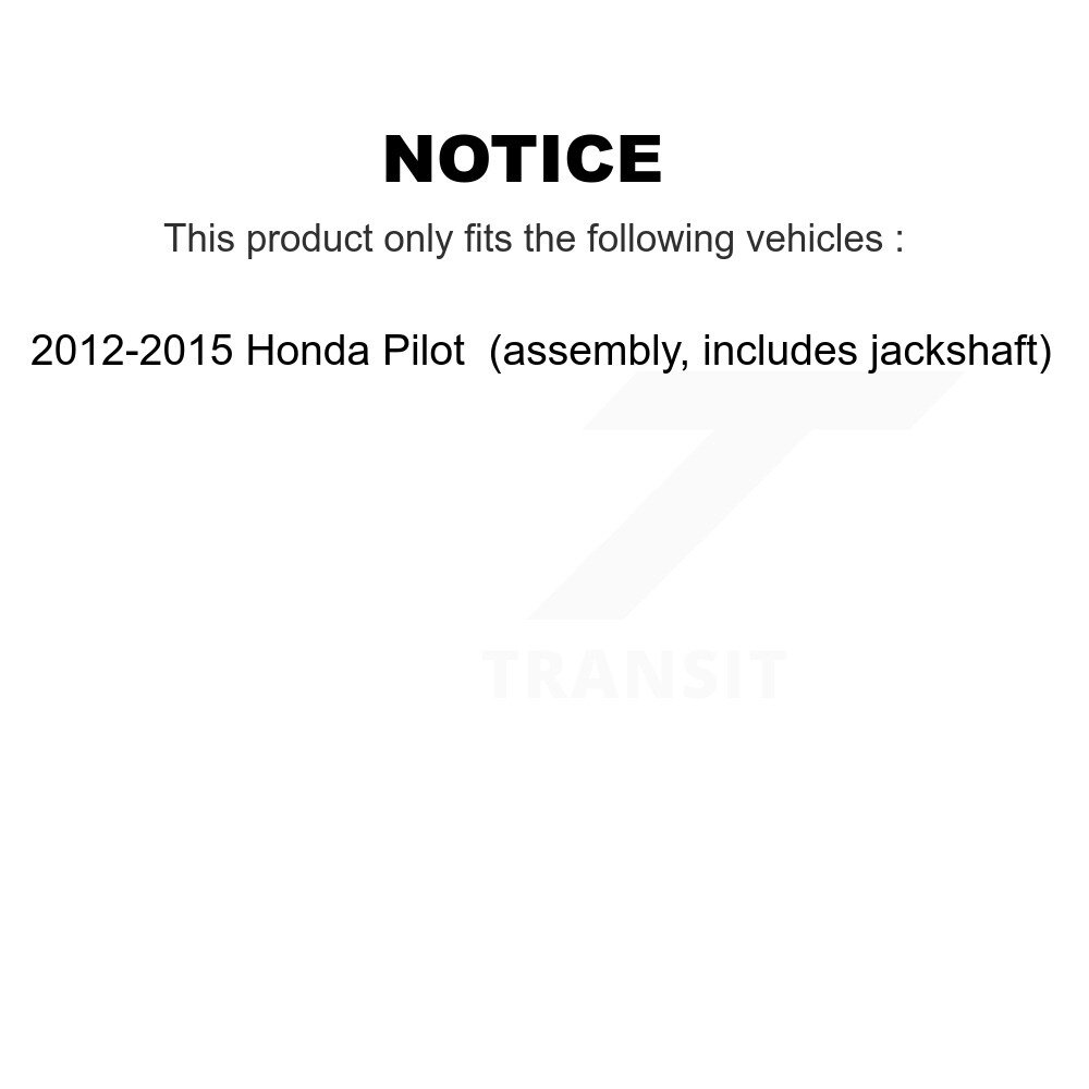 Kugel - NCV-HO21554 - CV Axle Shaft