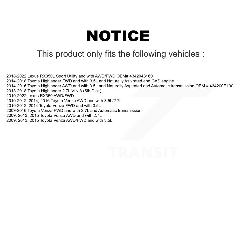 Kugel - NCV-TO69166 - CV Axle Shaft