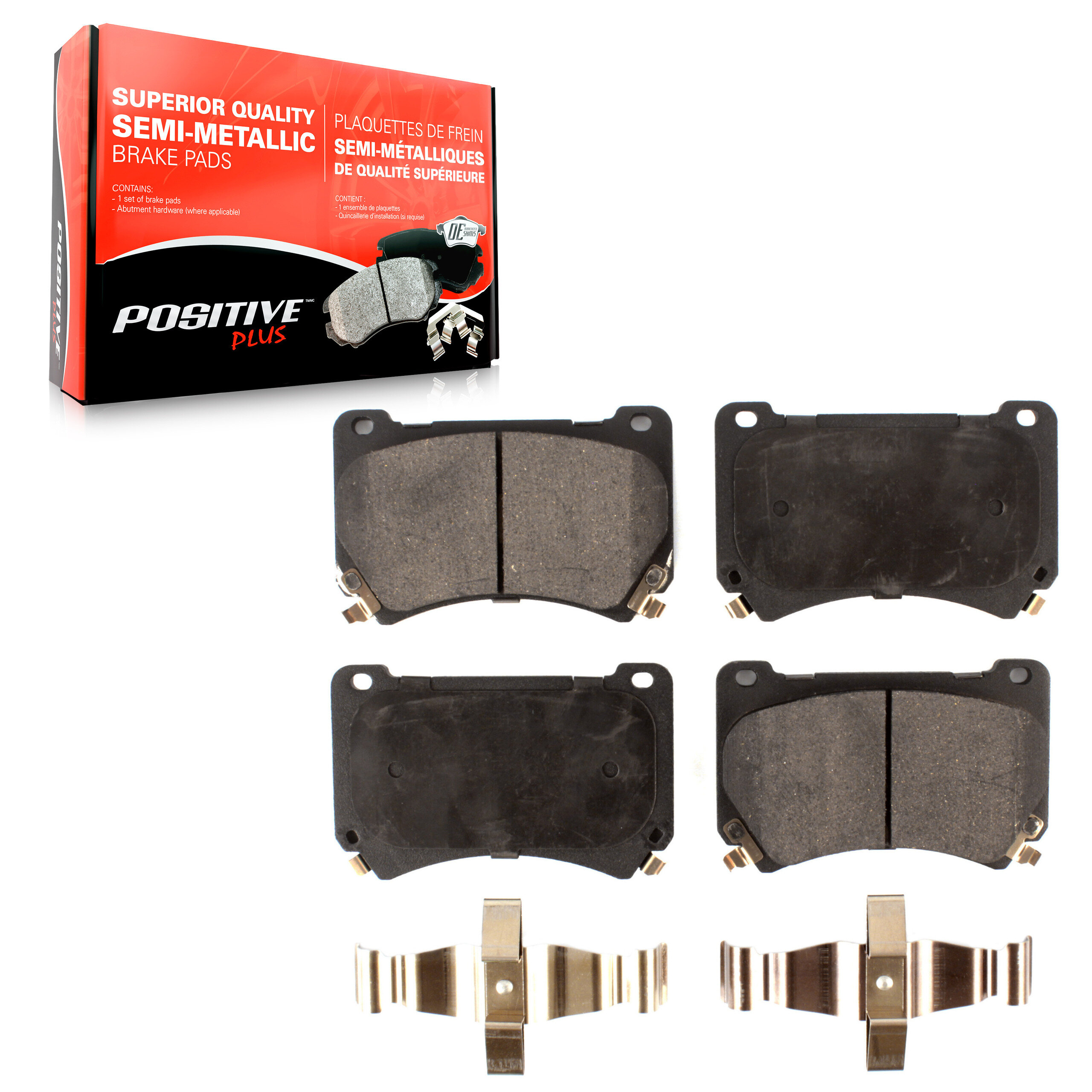 Positive Plus - PPF-D1396 - Semi-Metallic Brake Pads