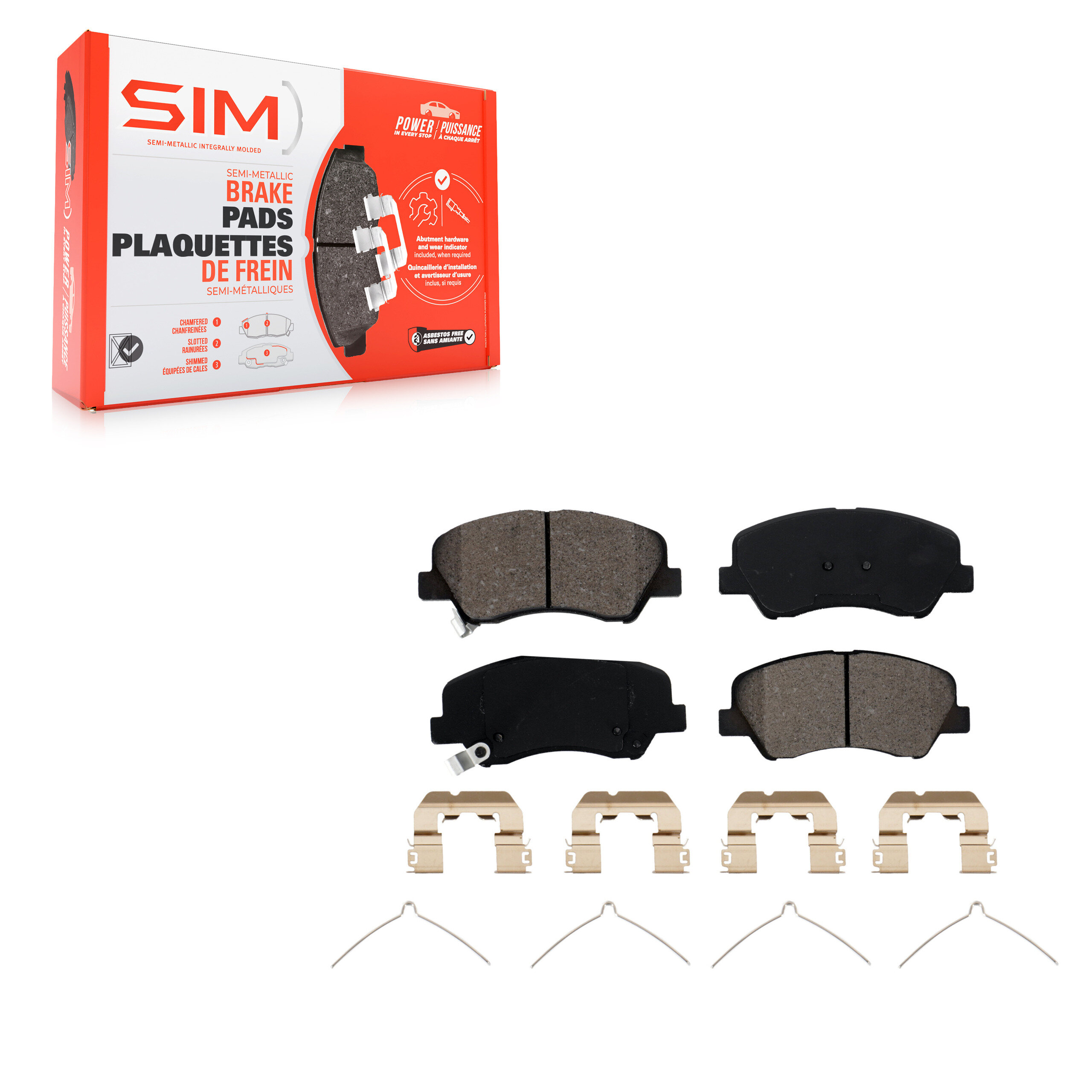Semi-Metallic Brake Pads