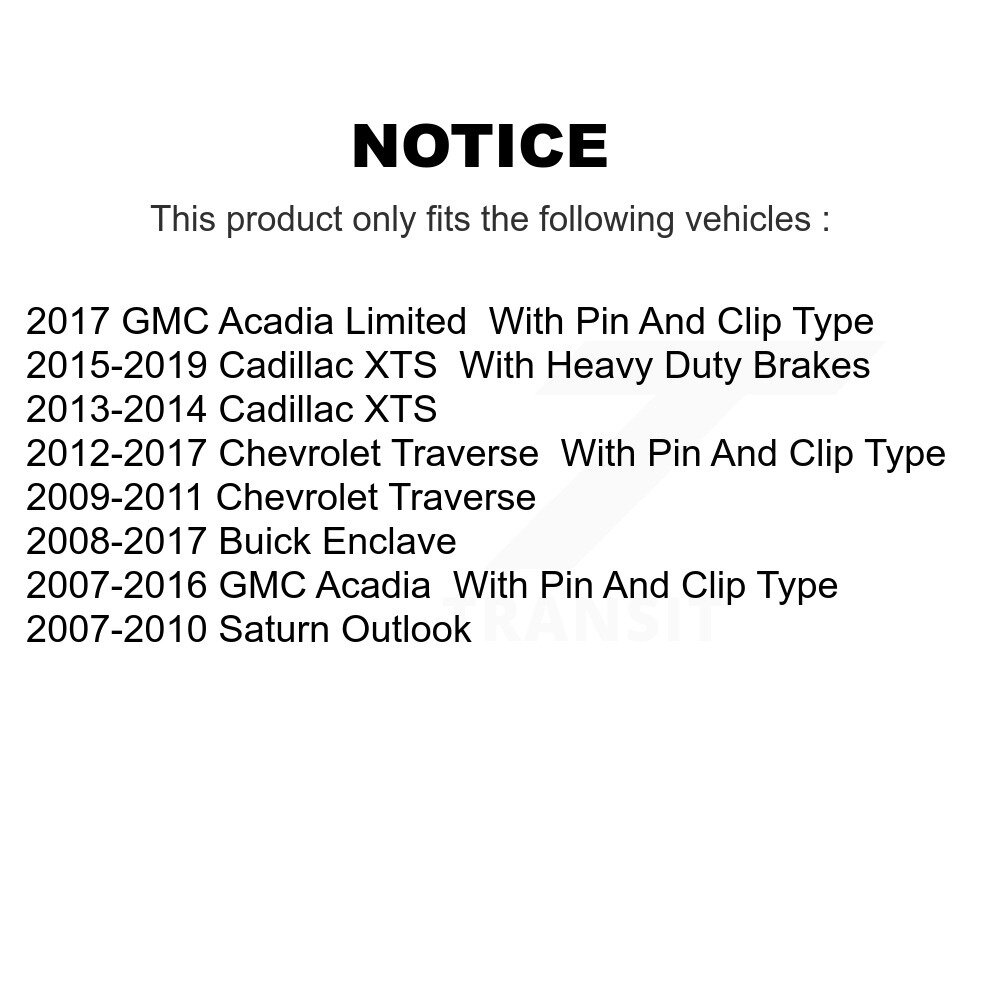 Top Quality - 13-H7354 - Parking Brake Hardware Kit