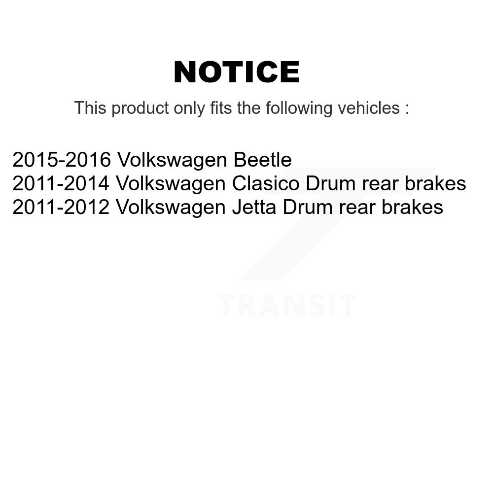 Top Quality - 13-H17478 - Drum Brake Hardware Kit