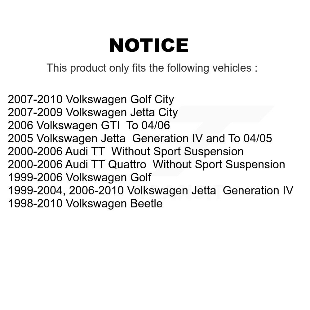 Top Quality - 73-904905 - Suspension Strut Hardware Kit