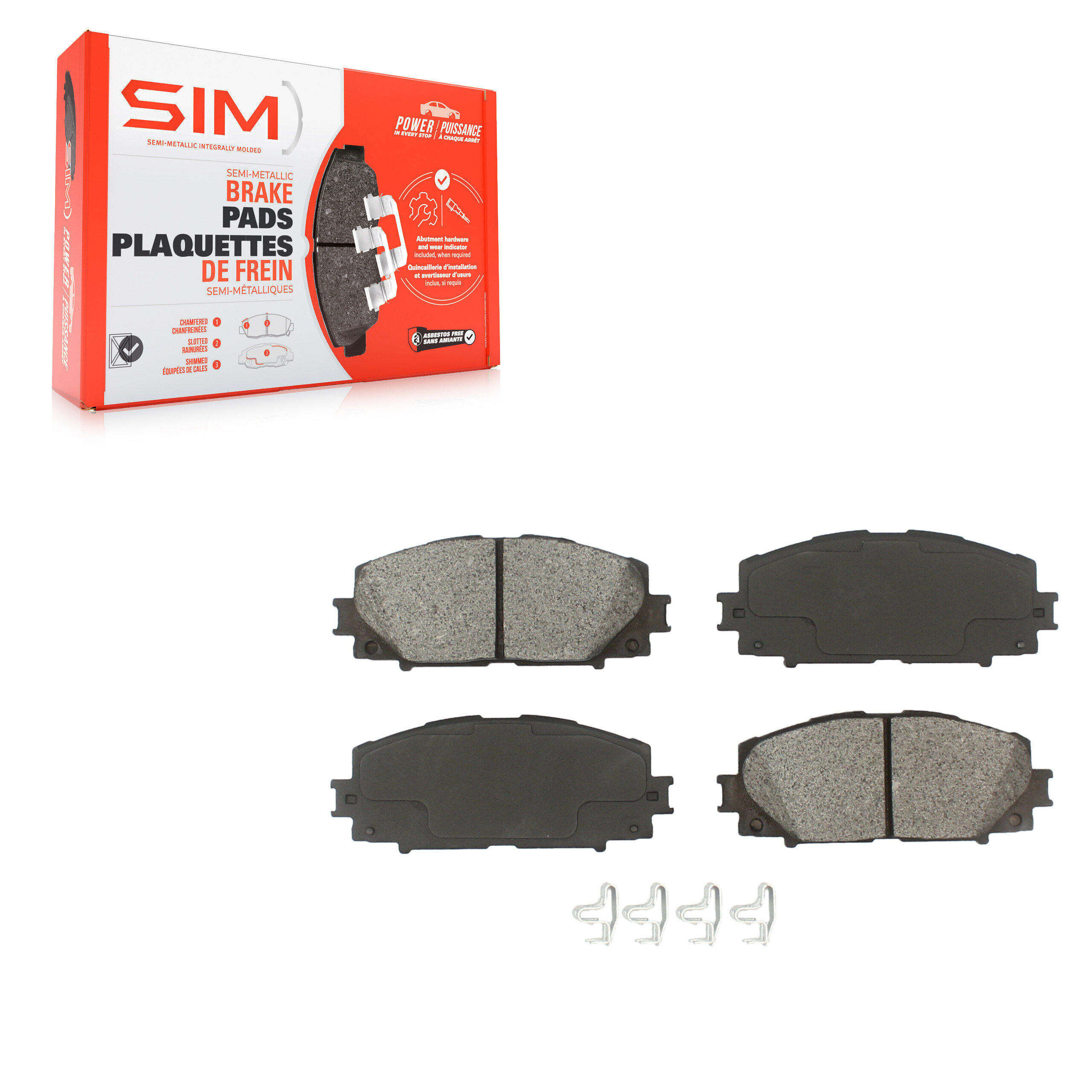 SIM - SIM-1184 - Semi-Metallic Brake Pads