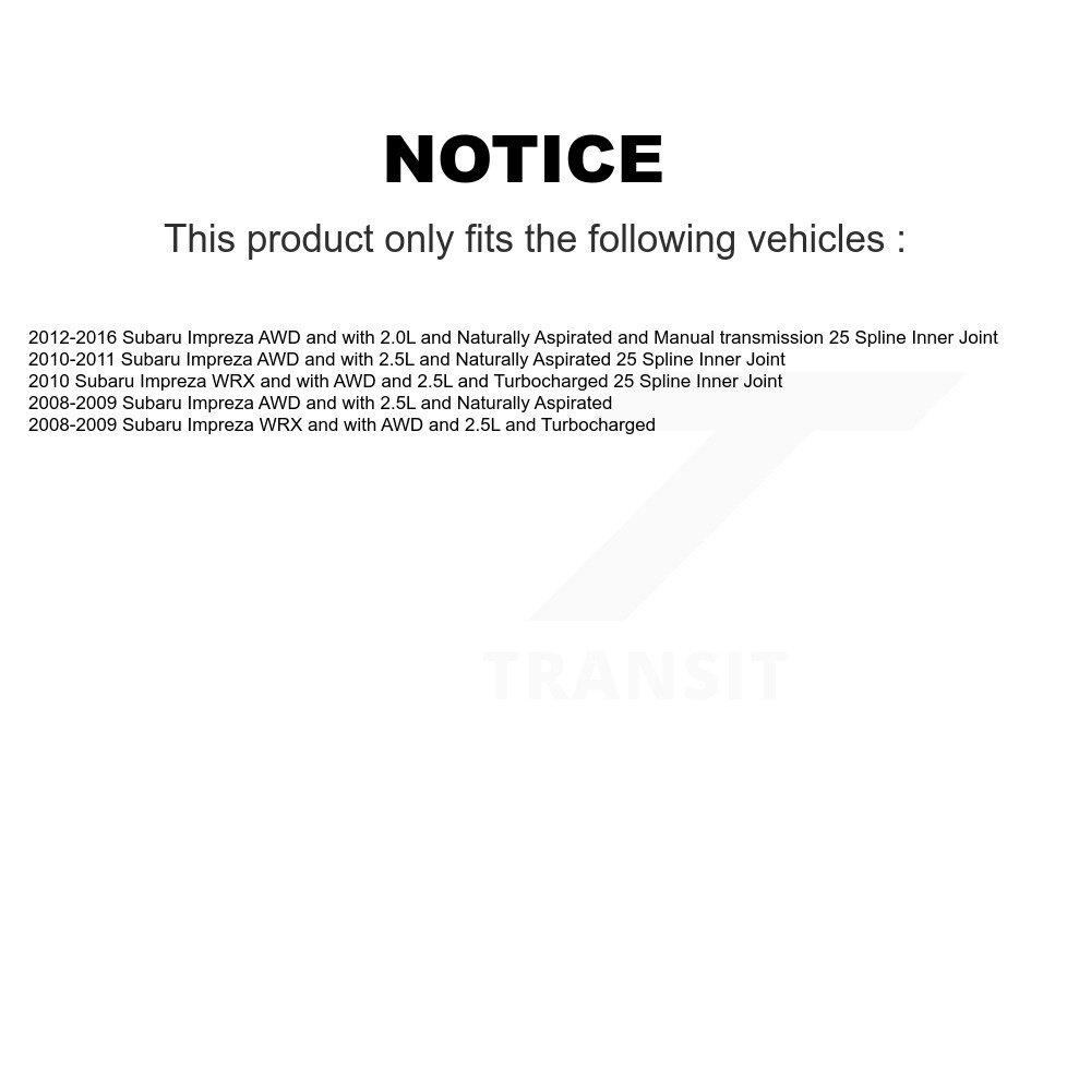 Kugel - NCV-SB66079 - CV Axle Shaft