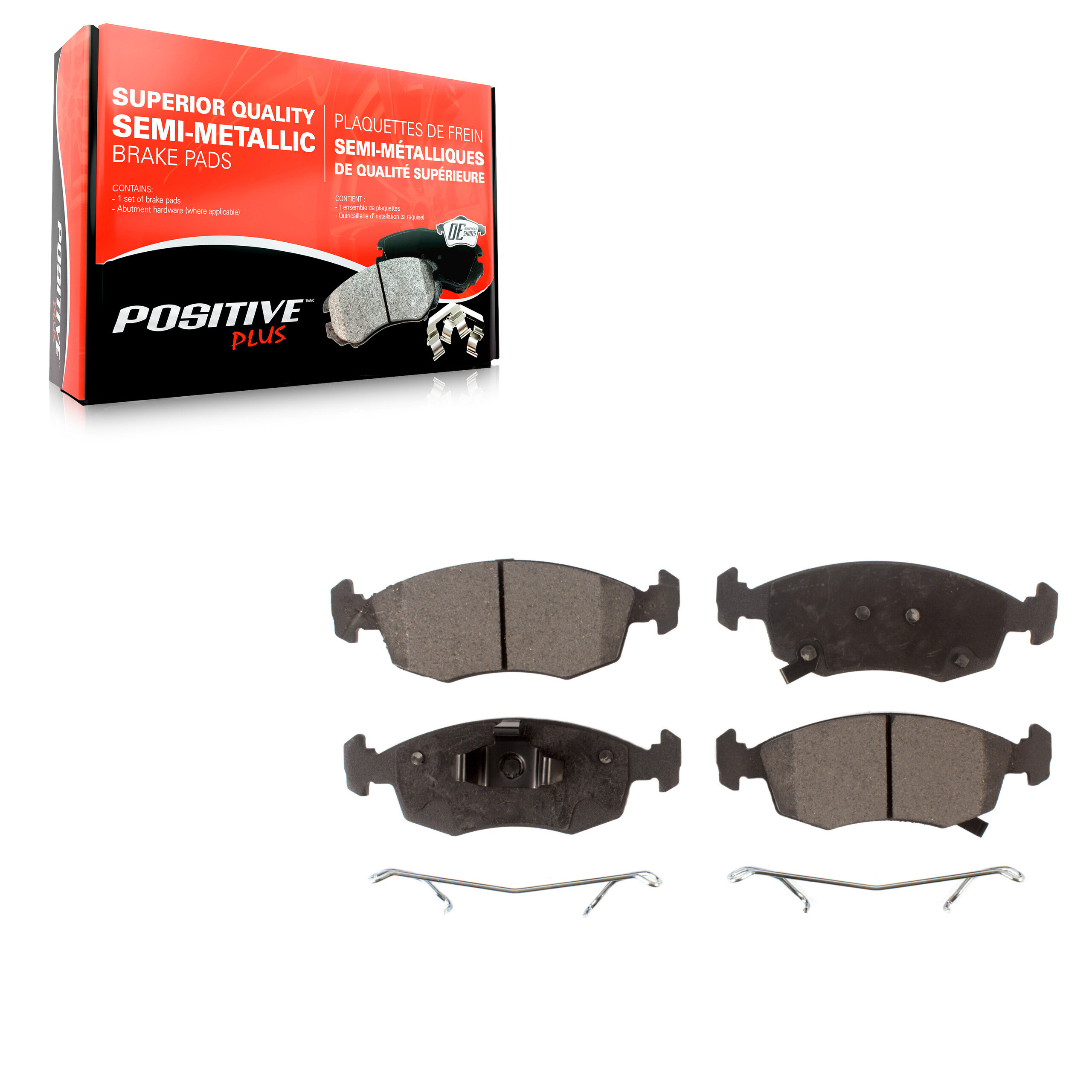 Positive Plus - PPF-D1568 - Semi-Metallic Brake Pads