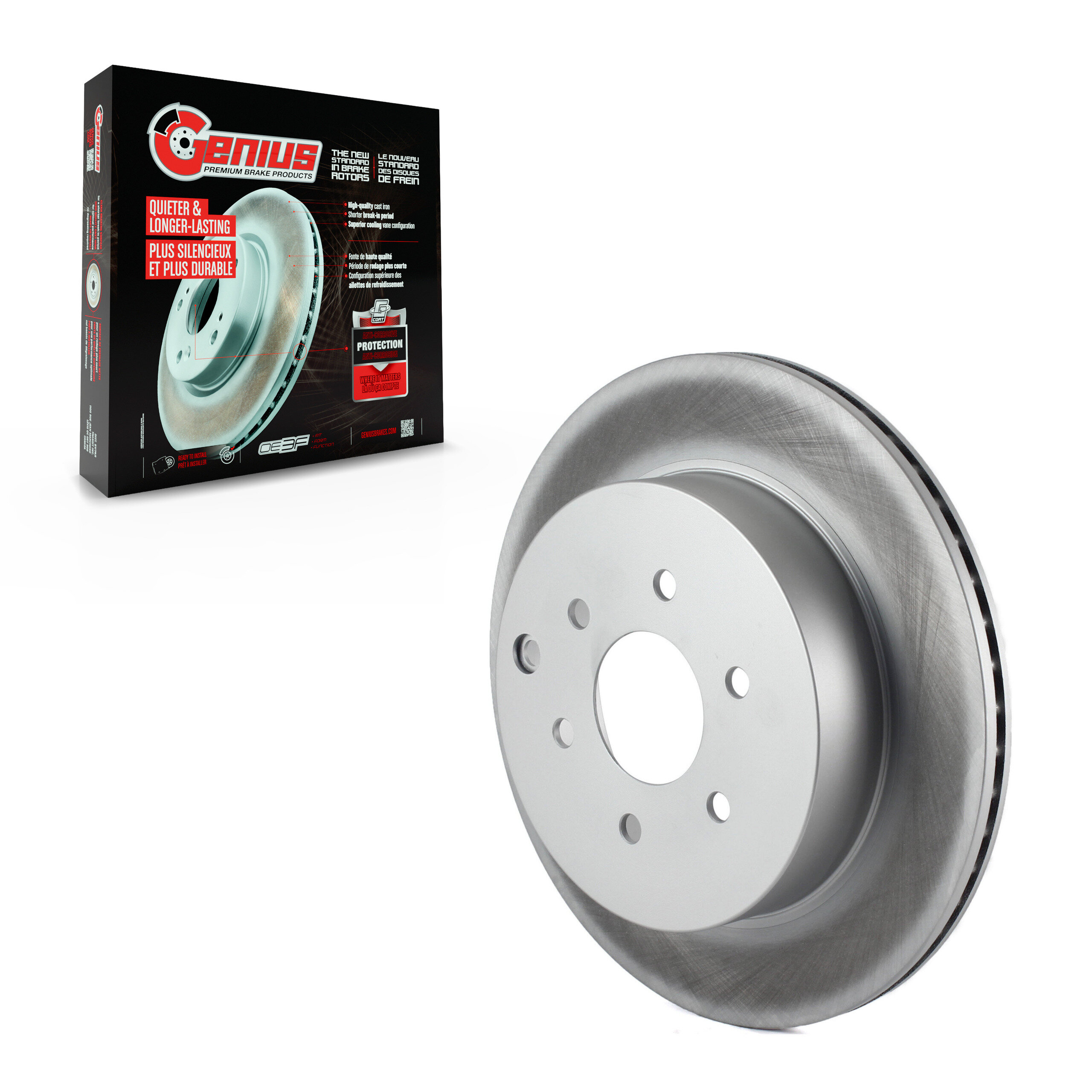 GENIUS - GCR-980462 - Coated Disc Brake Rotor