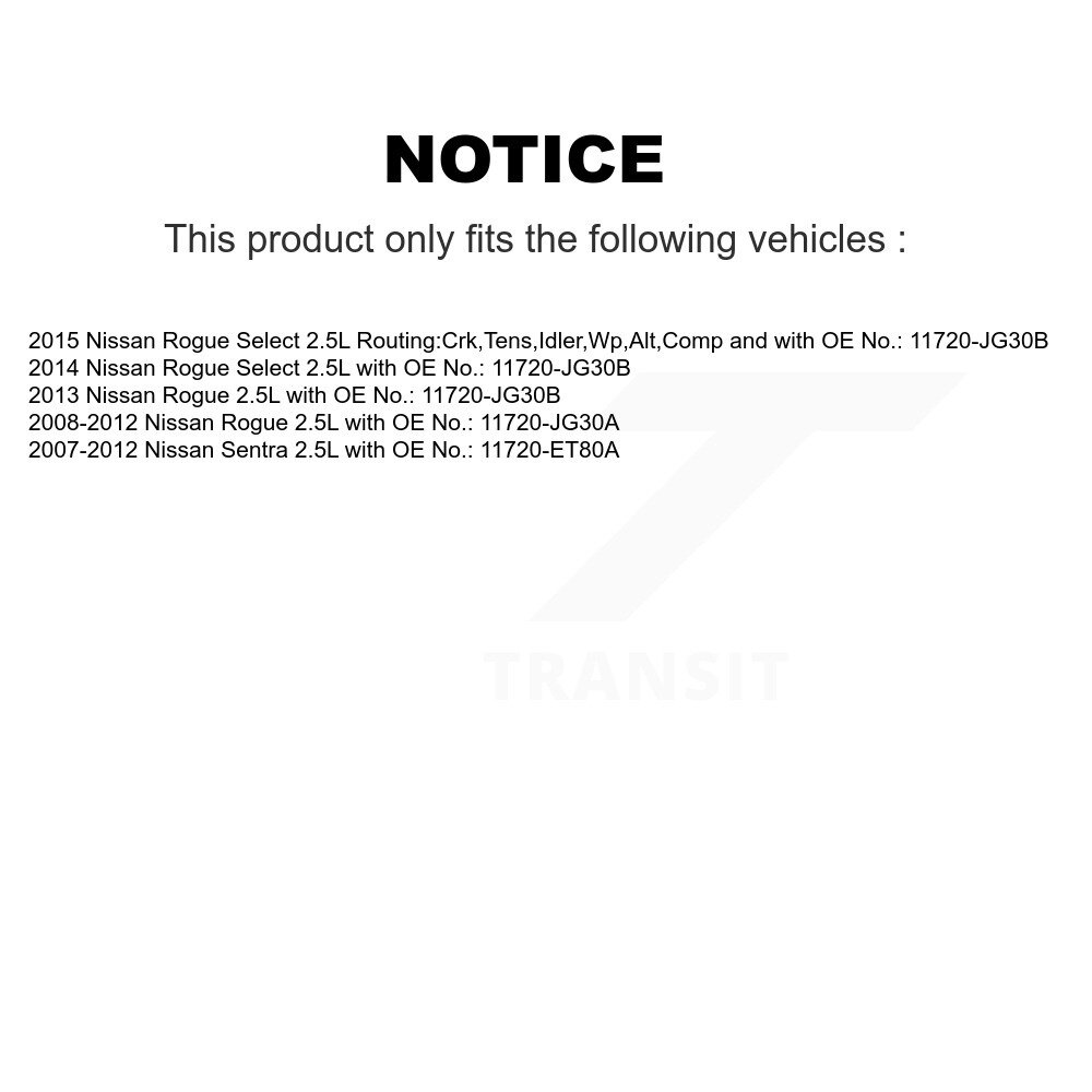 Bando - BAN-6PK1808A - Accessory Drive Belt