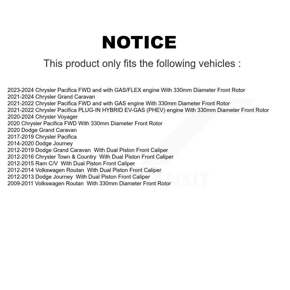 GENIUS - GCR-780964 - Coated Disc Brake Rotor
