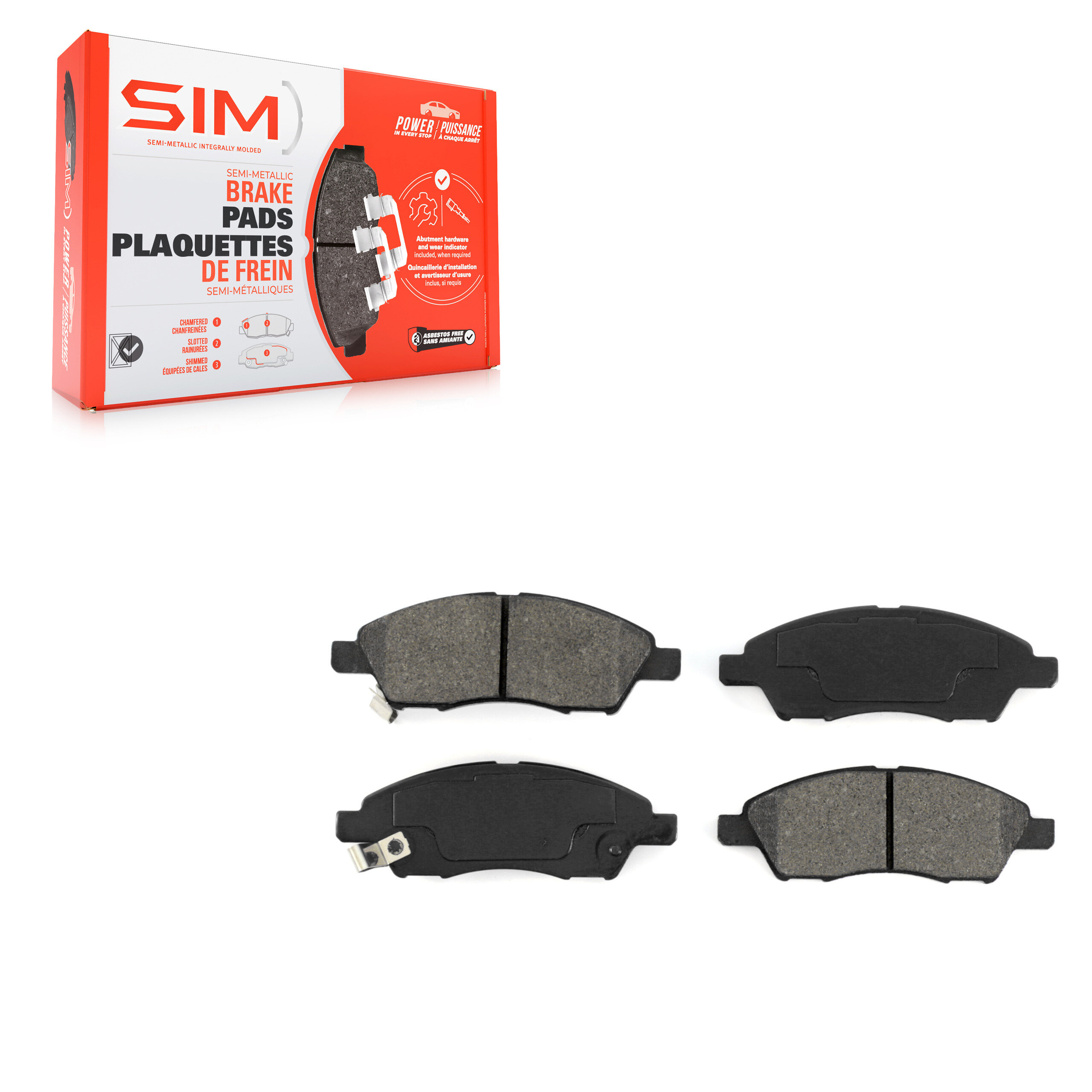 SIM - SIM-1592 - Semi-Metallic Brake Pads