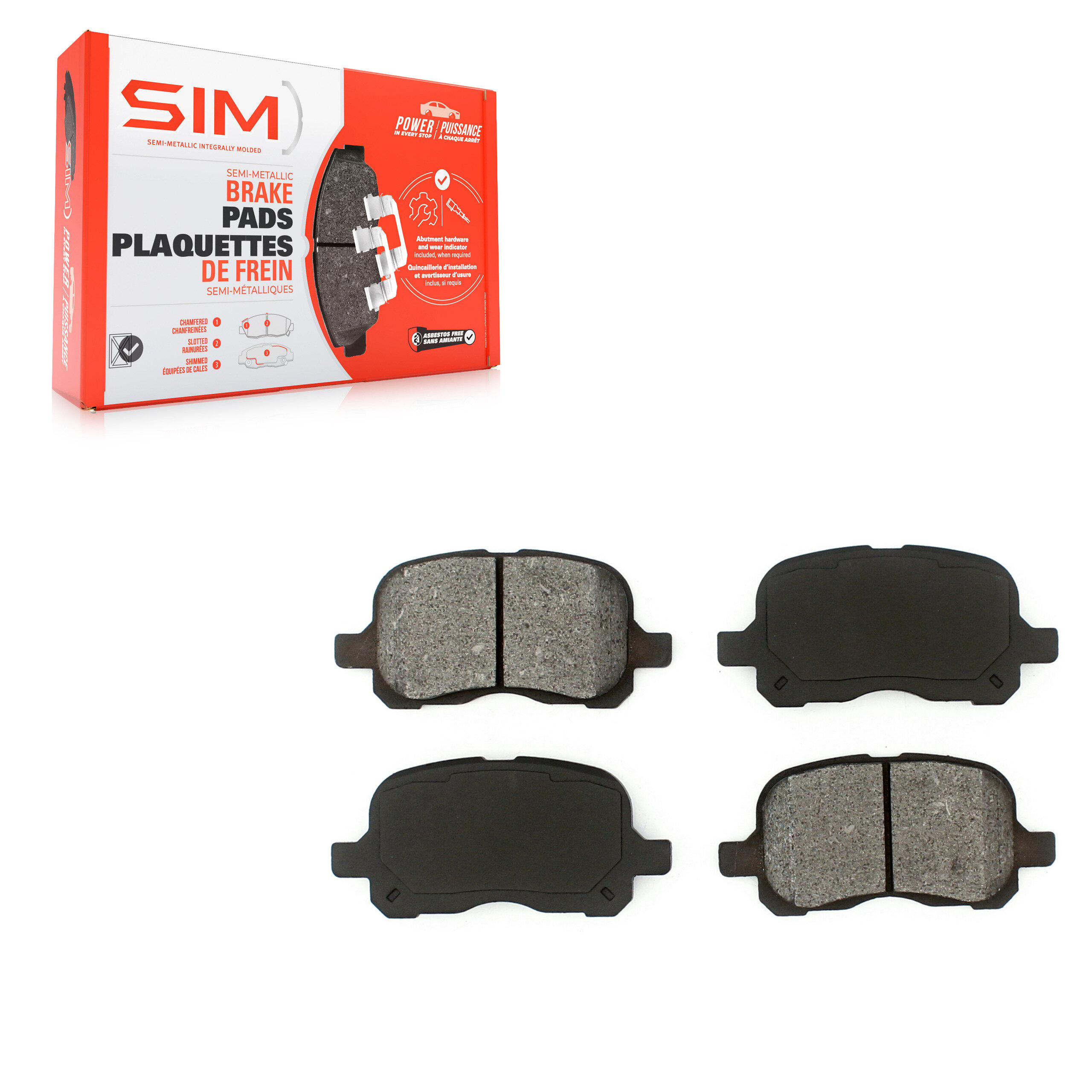SIM - SIM-741 - Semi-Metallic Brake Pads