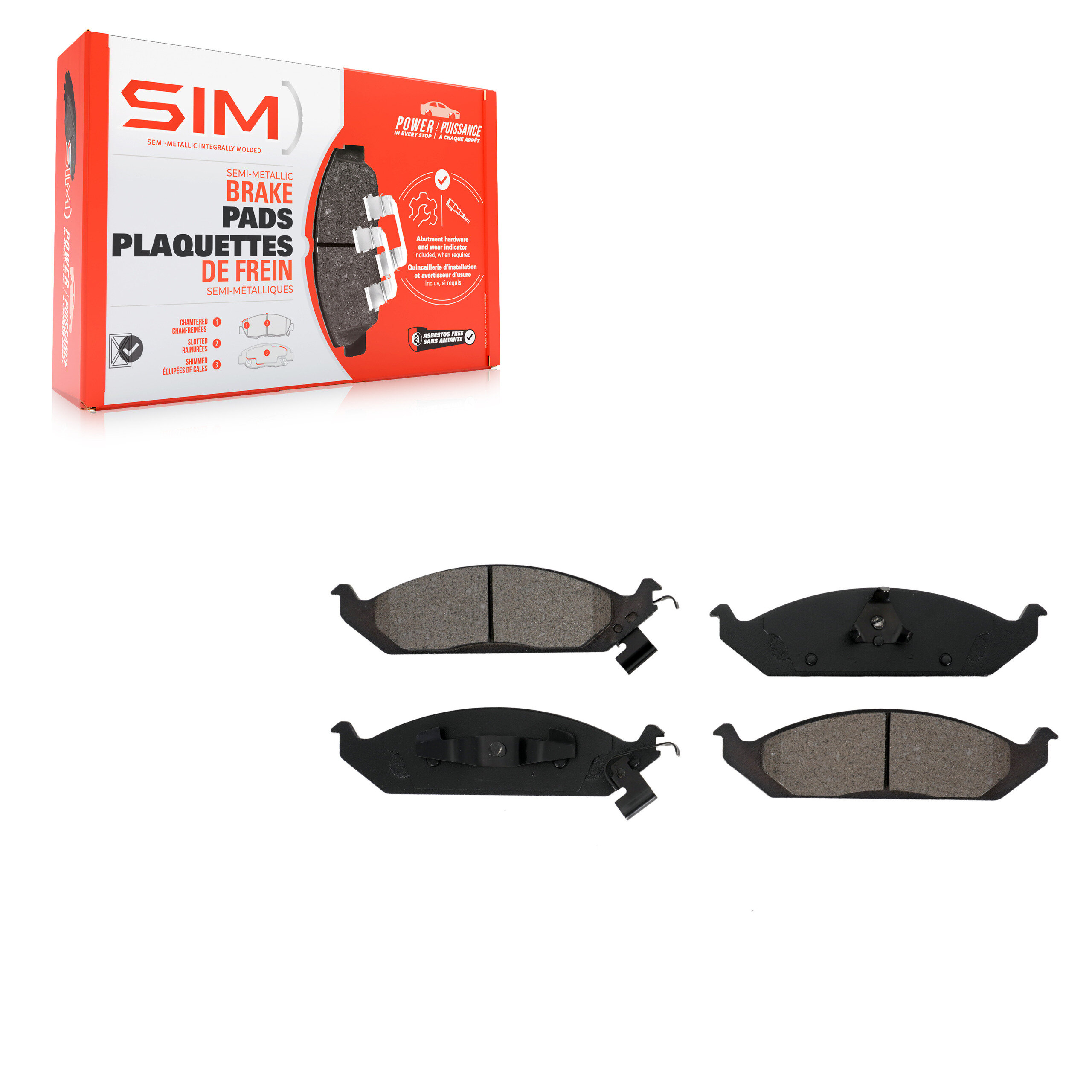 Semi-Metallic Brake Pads