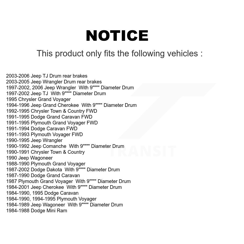 Top Quality - 13-H7170 - Drum Brake Hardware Kit