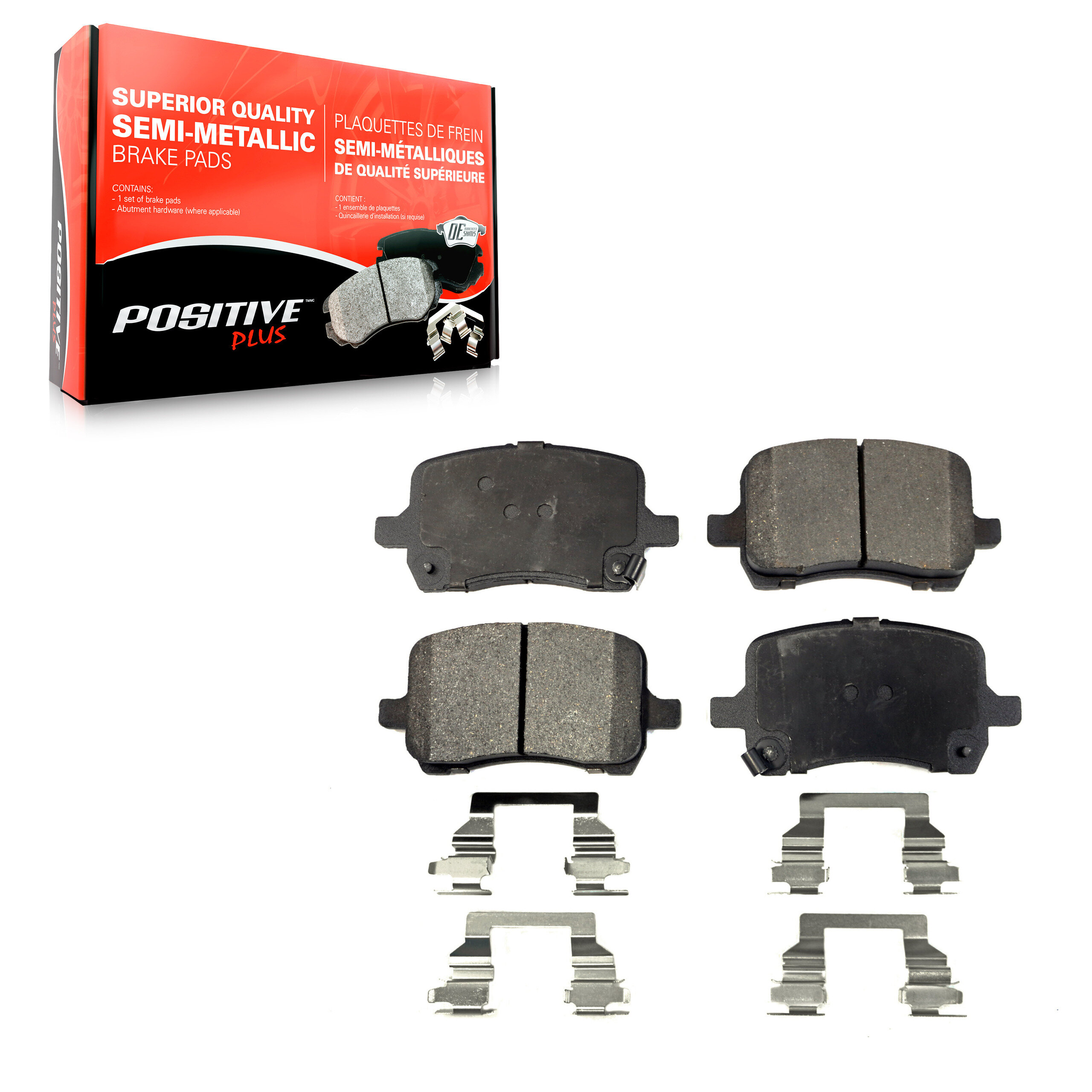 Positive Plus - PPF-D1028 - Semi-Metallic Brake Pads