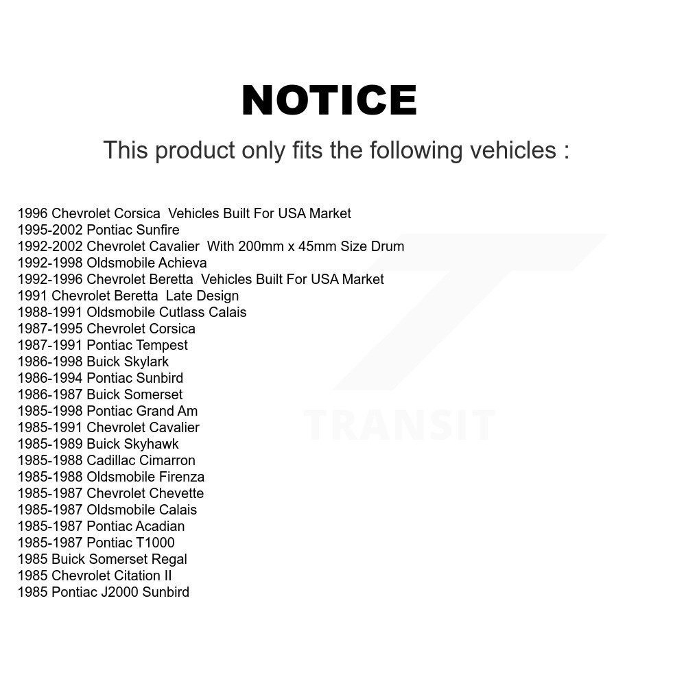 Top Quality - NB-553B - Drum Brake Shoe