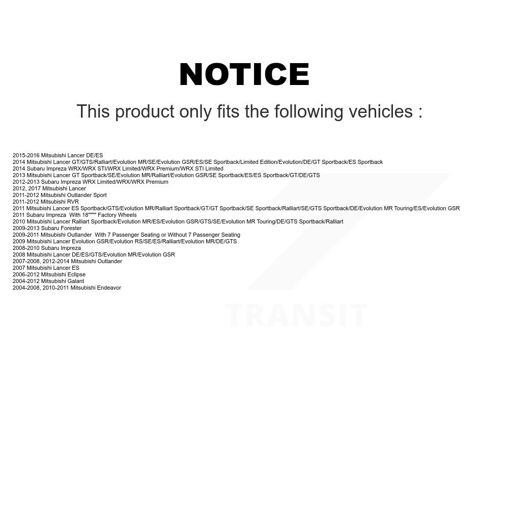 Top Quality - 13-H17392 - Parking Brake Hardware Kit