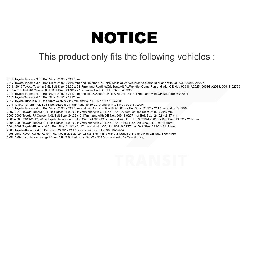 Bando - BAN-7PK2120 - Accessory Drive Belt