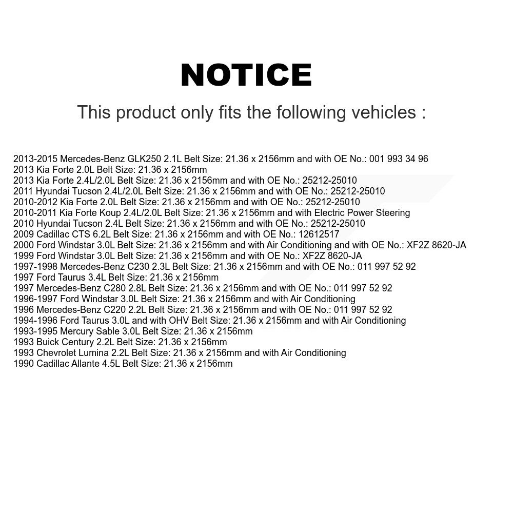 Bando - BAN-6PK2160 - Accessory Drive Belt