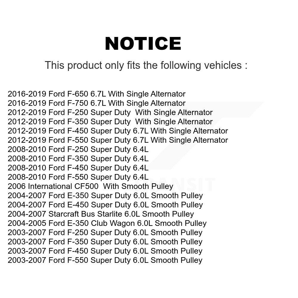 Kobra - KTP-89157 - Accessory Drive Belt Idler Pulley