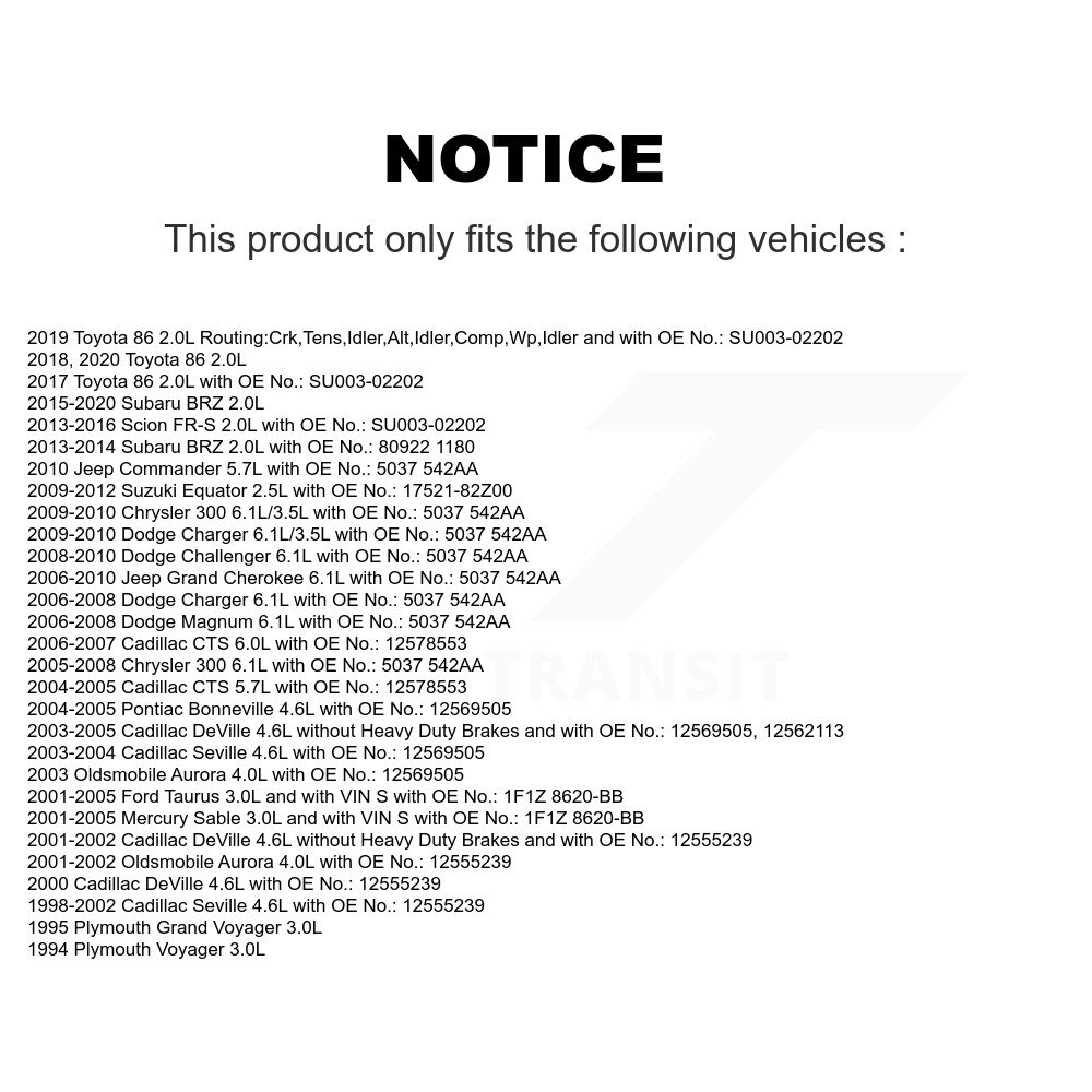 Bando - BAN-6PK2070 - Accessory Drive Belt