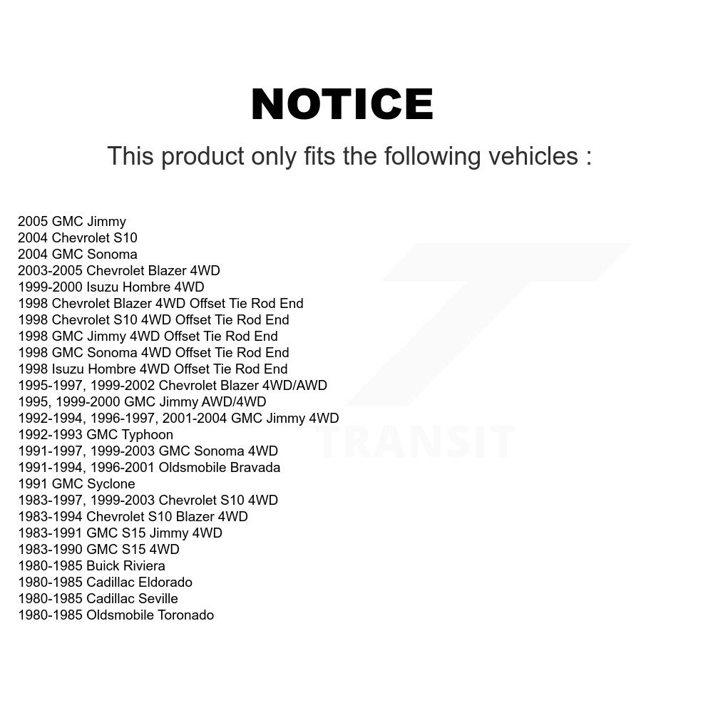 TOR - TOR-ES3584 - Steering Tie Rod End