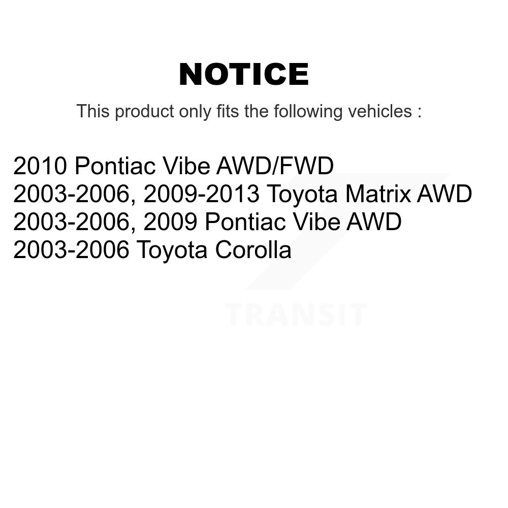 Top Quality - 72-K90718 - Suspension Stabilizer Bar Link Kit