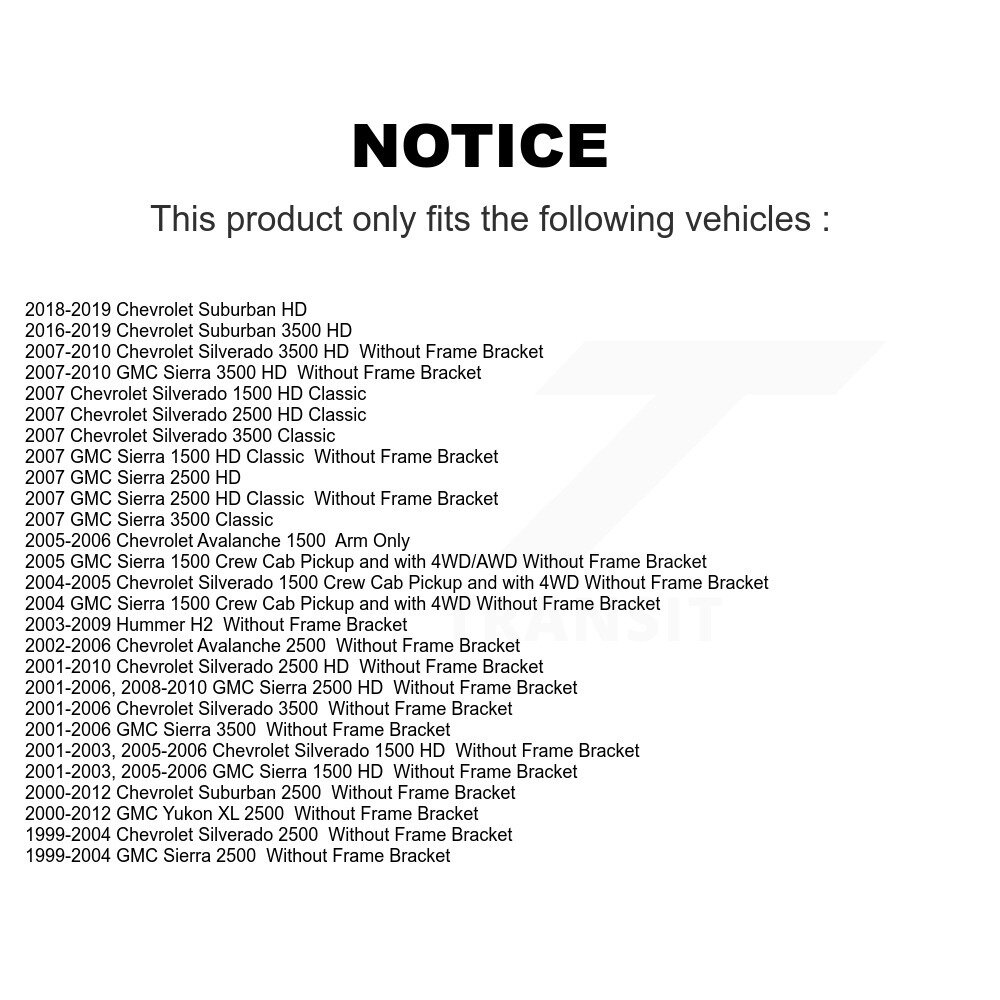 Top Quality - 72-K6535 - Steering Idler Arm