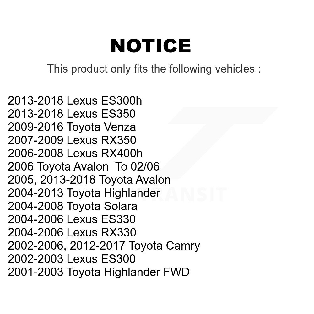 Top Quality - 72-K90345 - Suspension Stabilizer Bar Link Kit