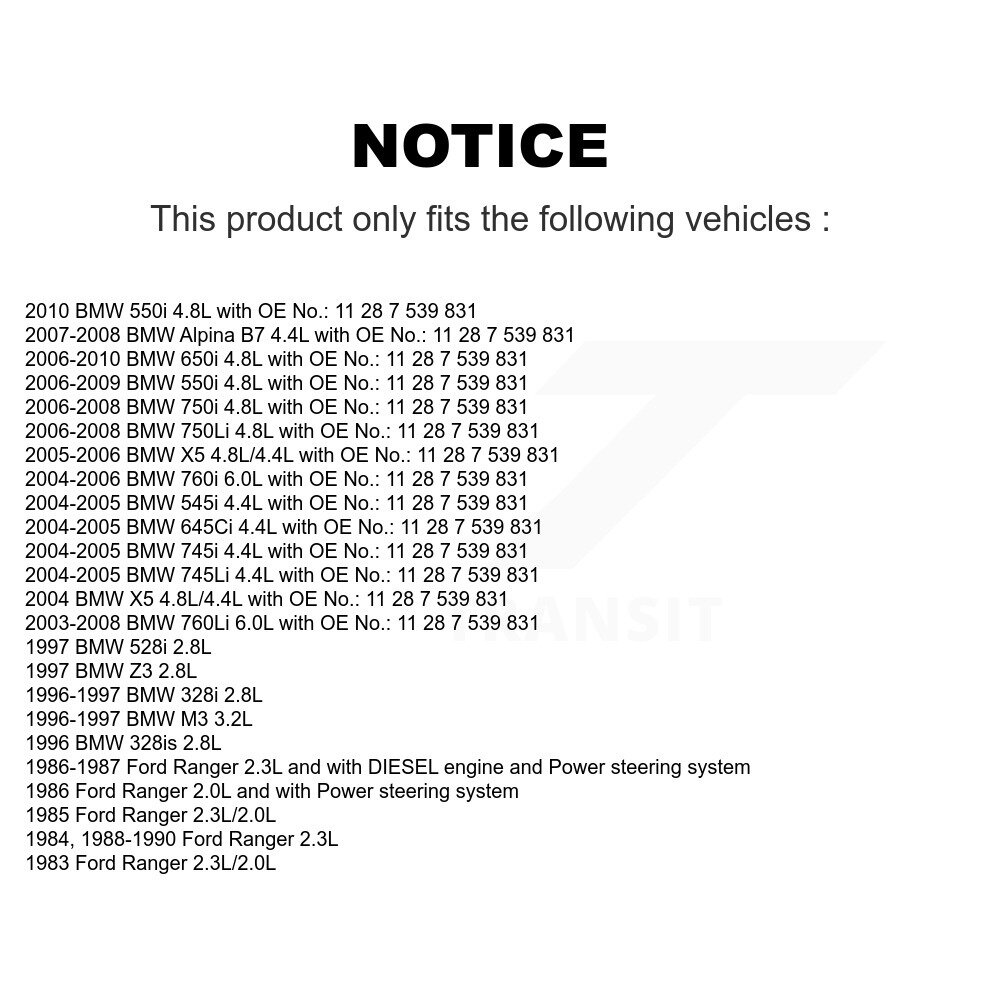 Bando - BAN-6PK1550 - Accessory Drive Belt